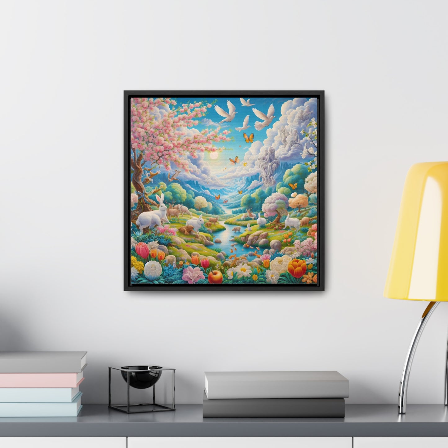 Framed Gallery Canvas Wrap - Spring 129