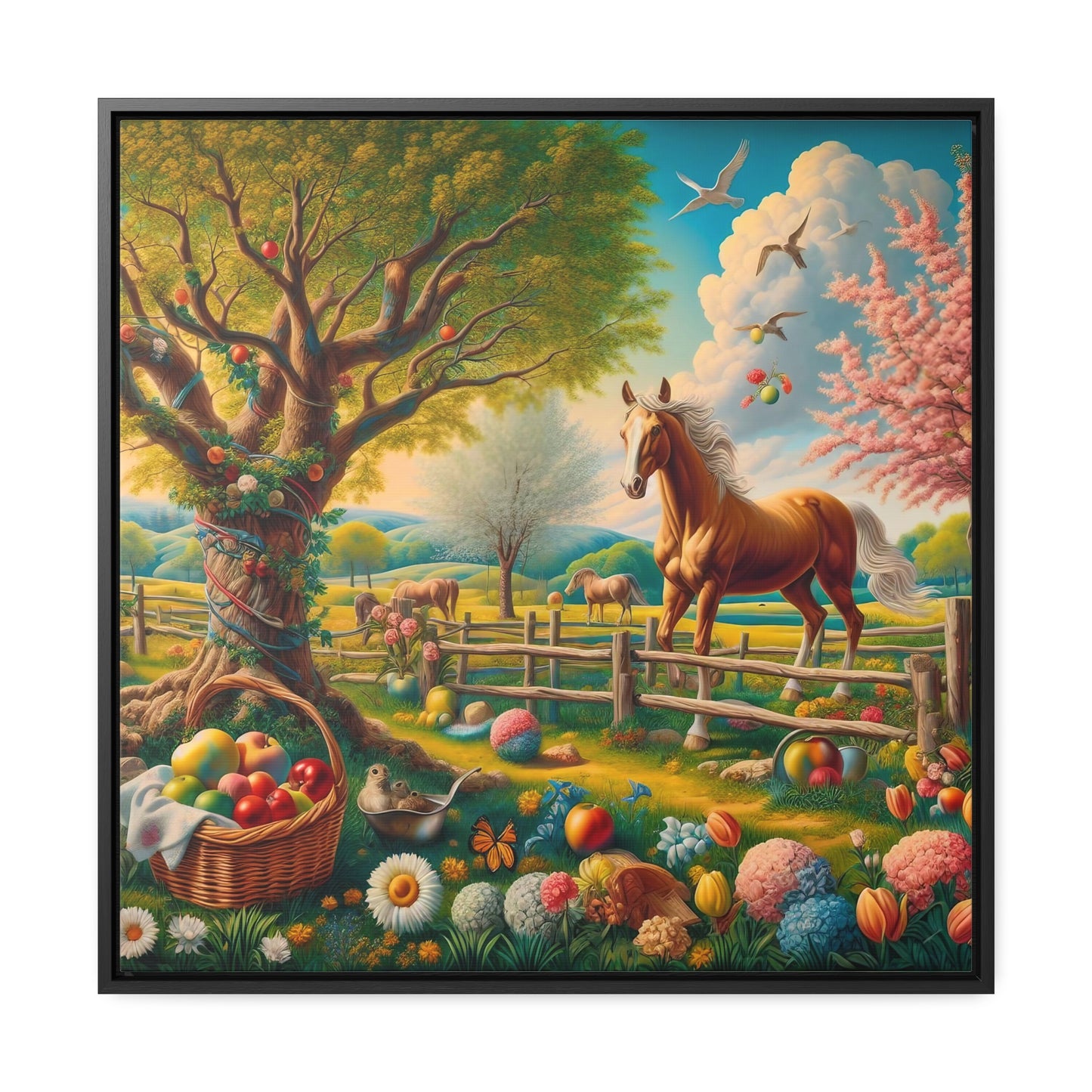 Framed Gallery Canvas Wrap - Spring 50