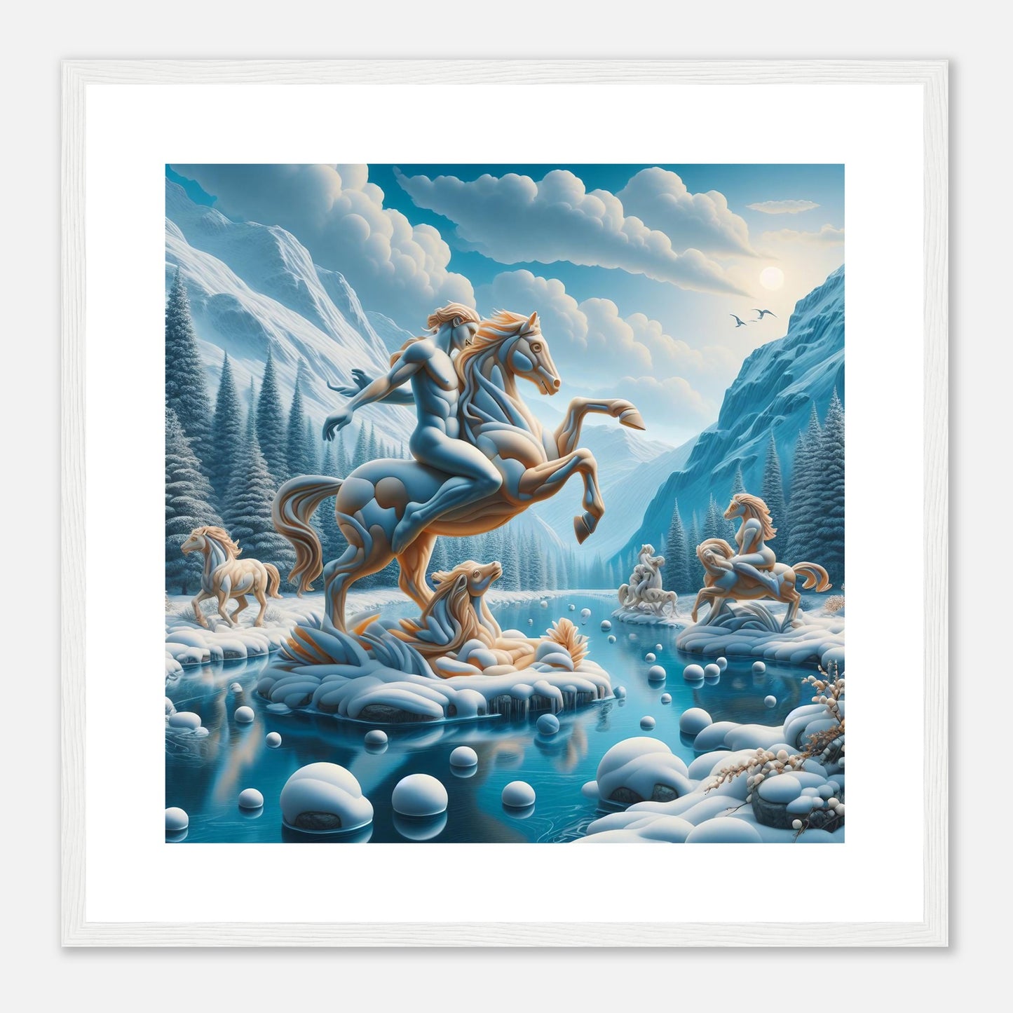 Wall Art - Winter 76 - Man on a horse