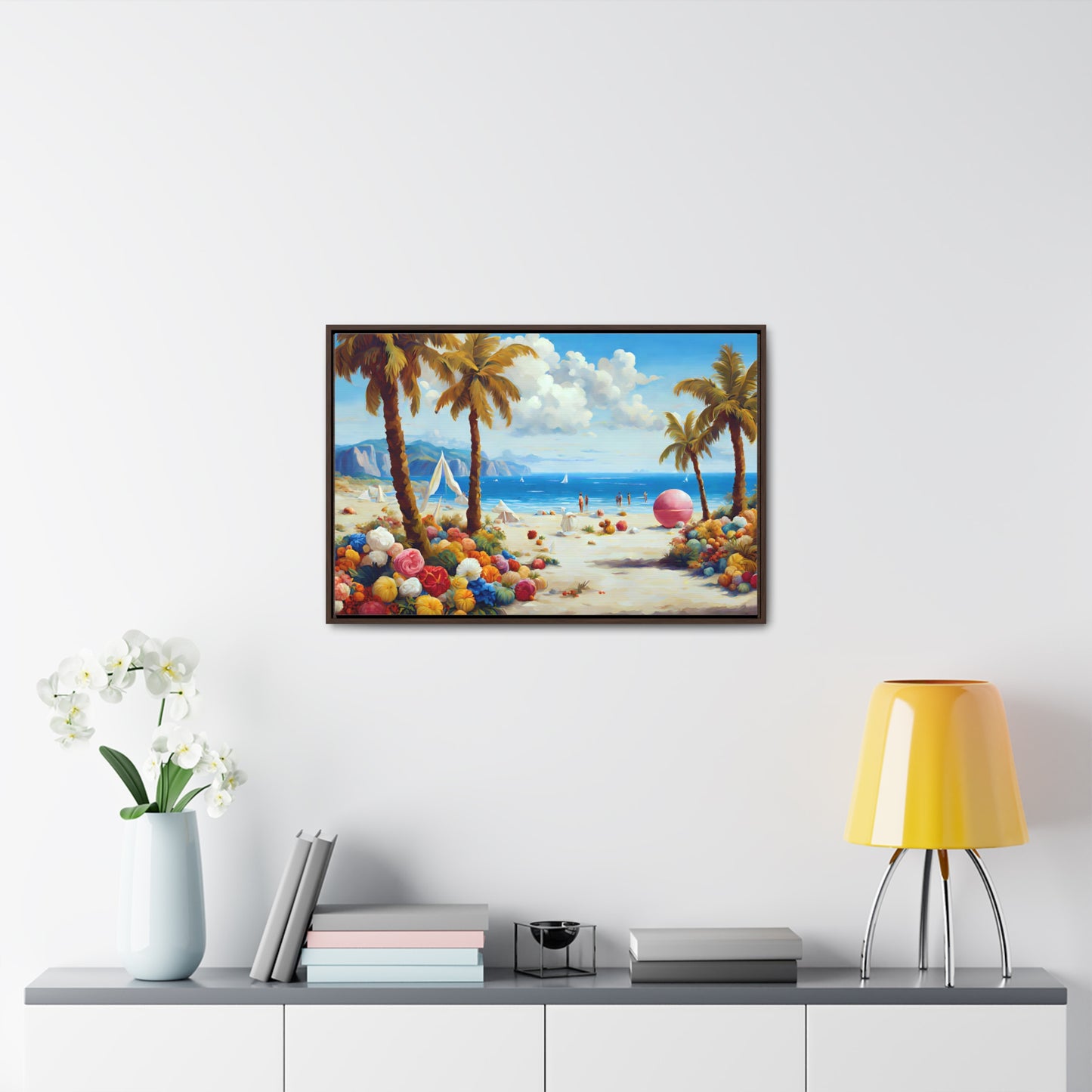 Framed Canvas Gallery Wrap - Beach 2002