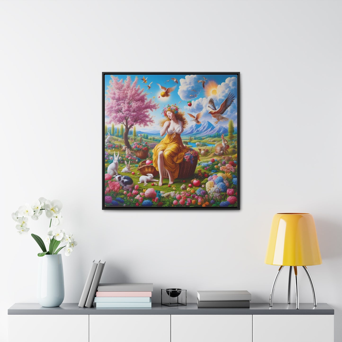 Framed Gallery Canvas Wrap - Spring 116