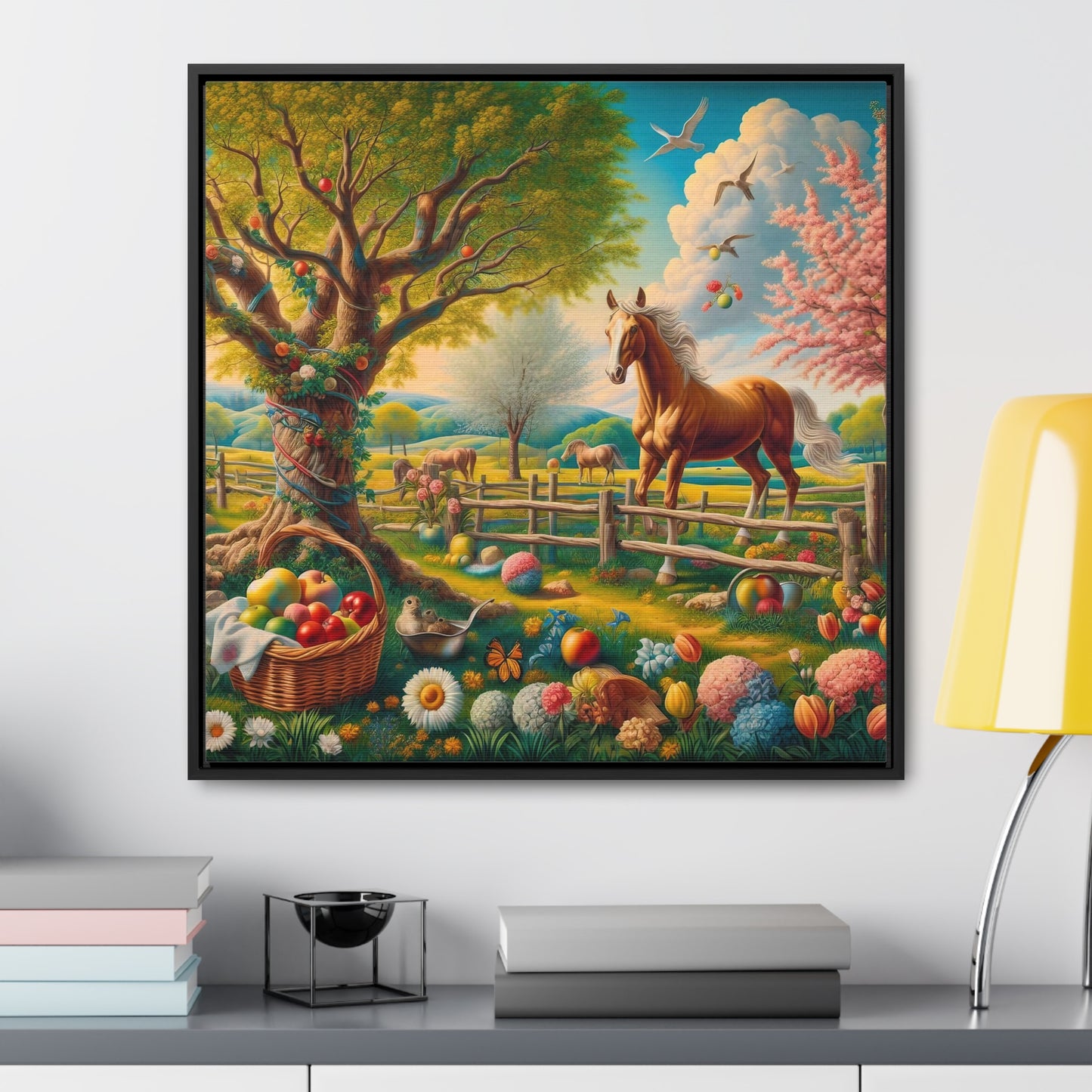 Framed Gallery Canvas Wrap - Spring 50