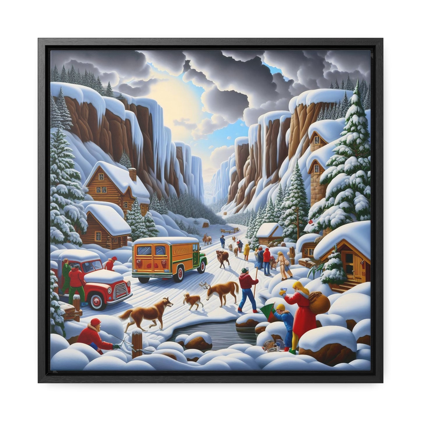 Framed Gallery Canvas Wrap - Winter 120