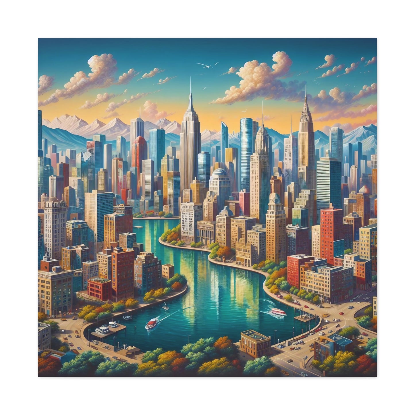 Canvas Gallery Wrap - City 1