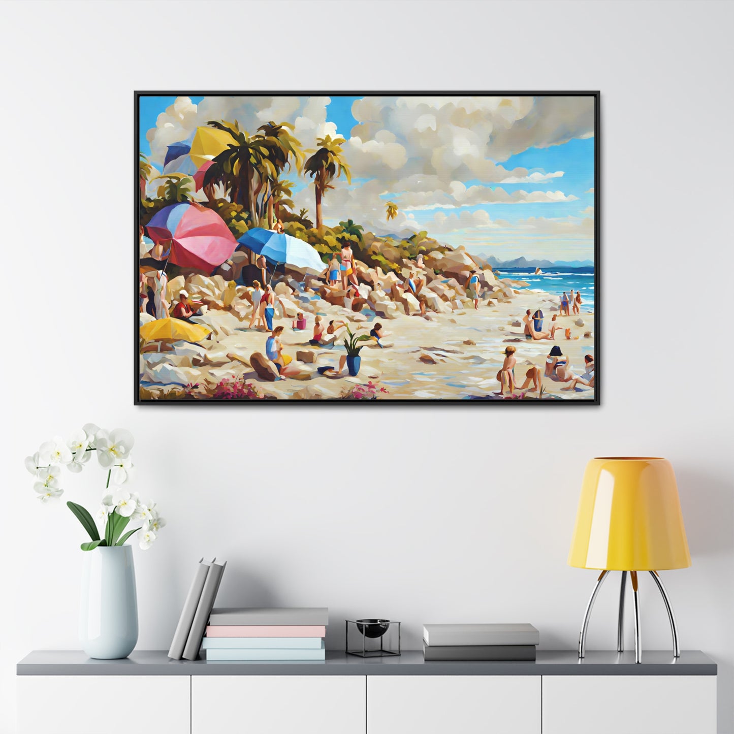 Framed Canvas Gallery Wrap - Beach 2009