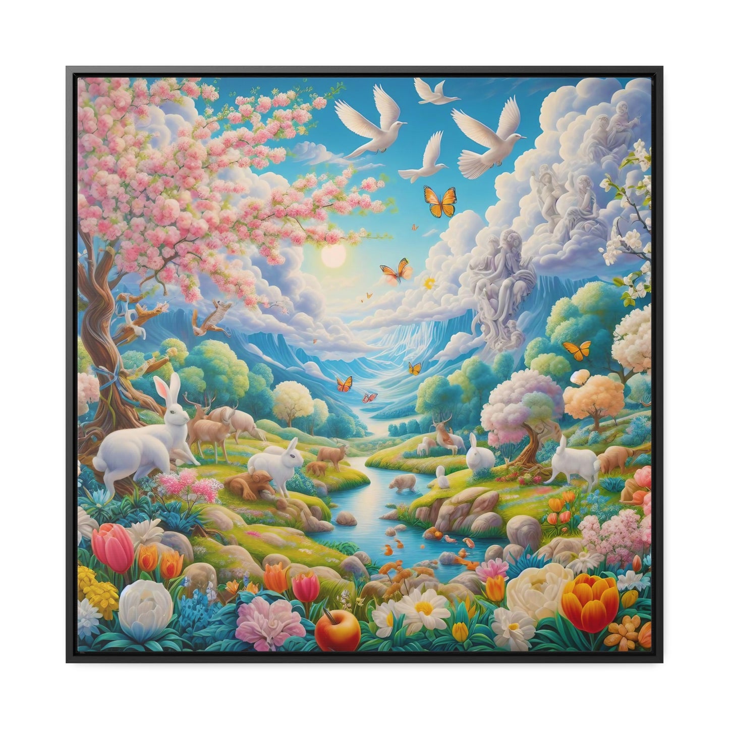 Framed Gallery Canvas Wrap - Spring 129