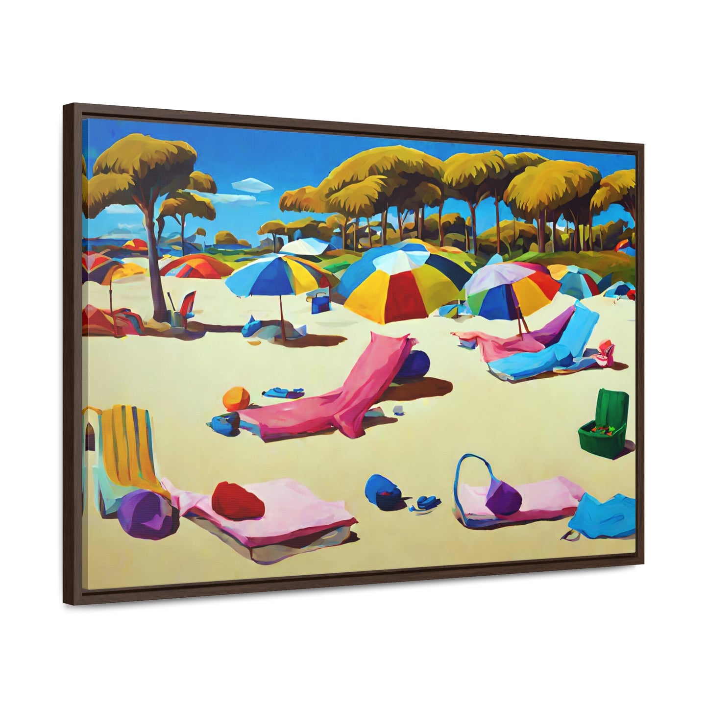 Framed Canvas Gallery Wrap - Beach 2005