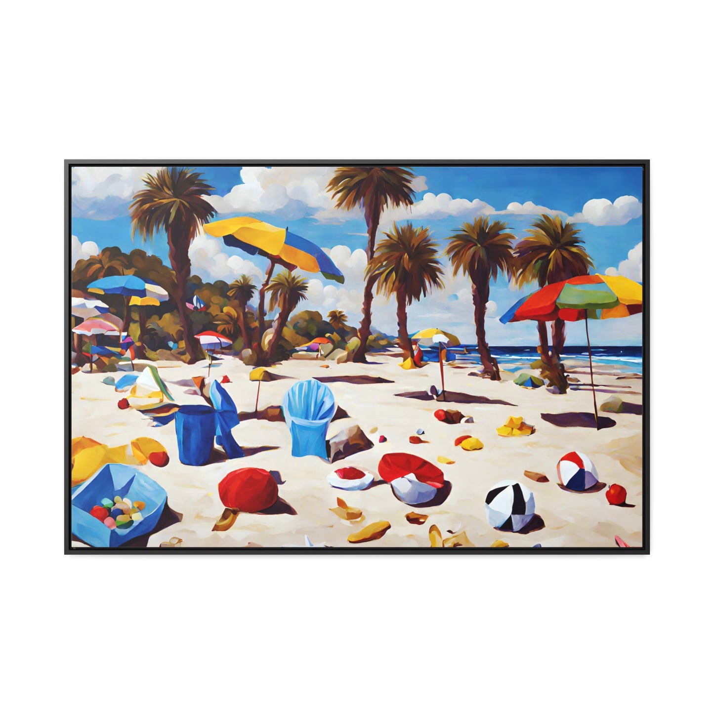 Framed Canvas Gallery Wrap - Beach 2020