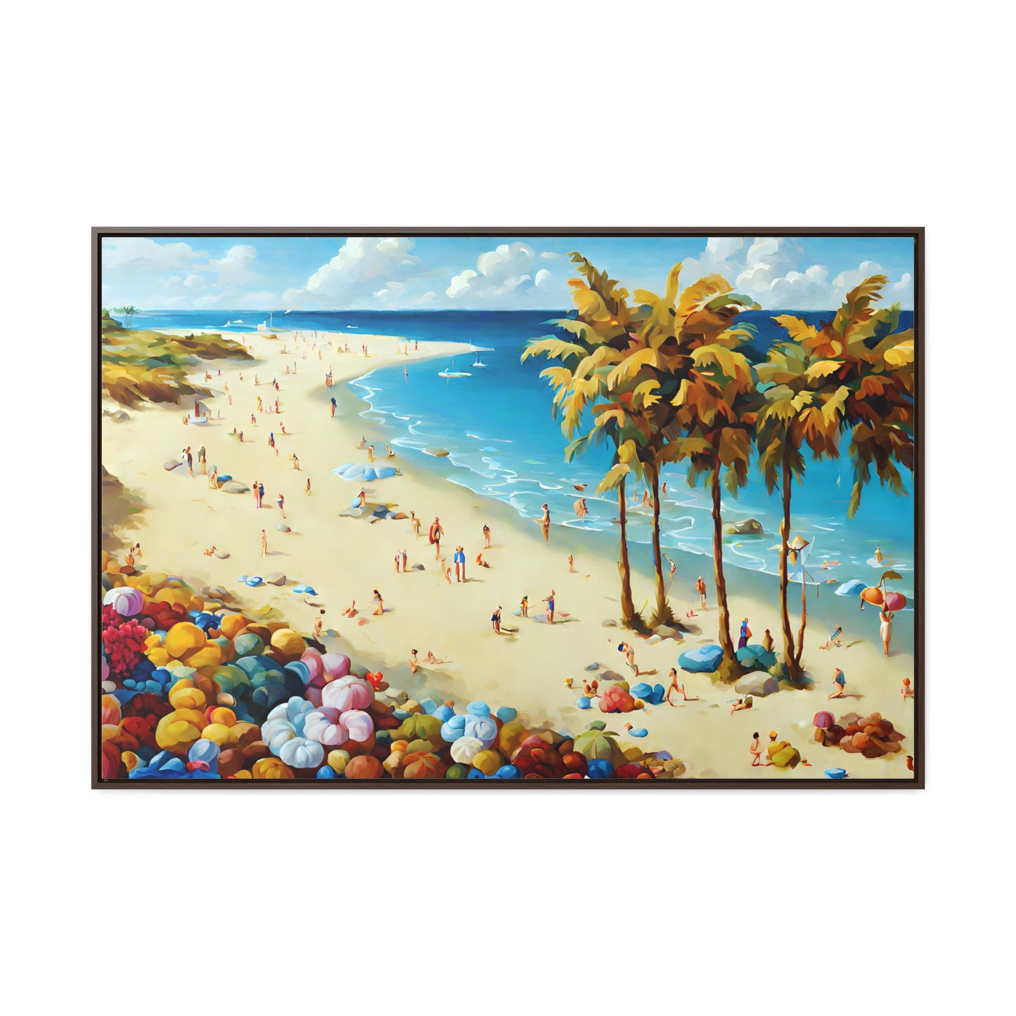 Framed Canvas Gallery Wrap - Beach 2001