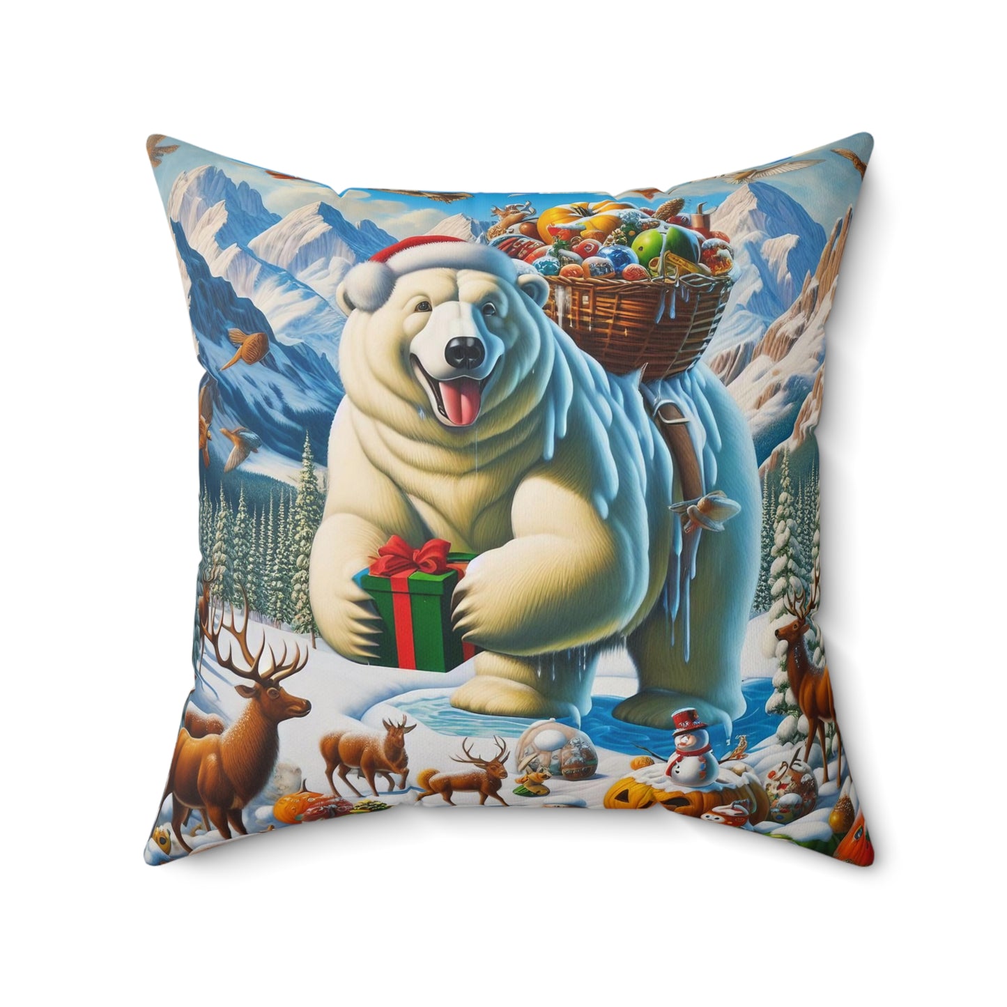 Spun Polyester Square Pillow - Winter 247