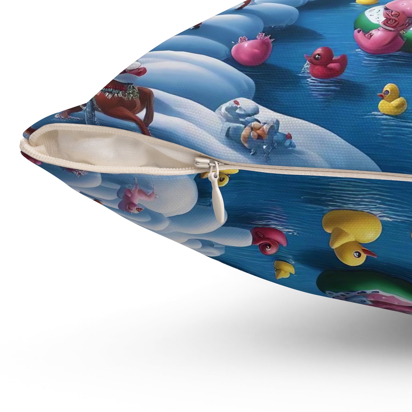 Spun Polyester Square Pillow - Winter 153