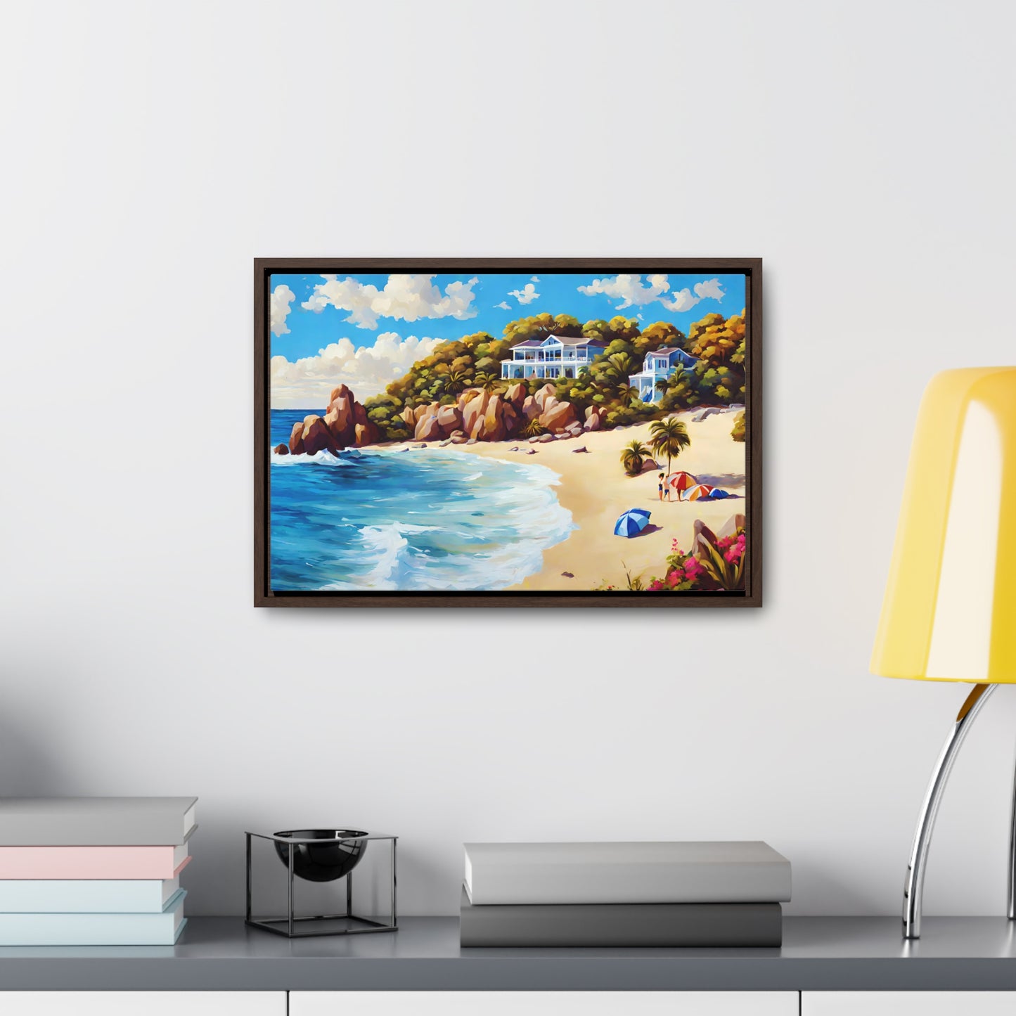 Framed Canvas Gallery Wrap - Beach 2010