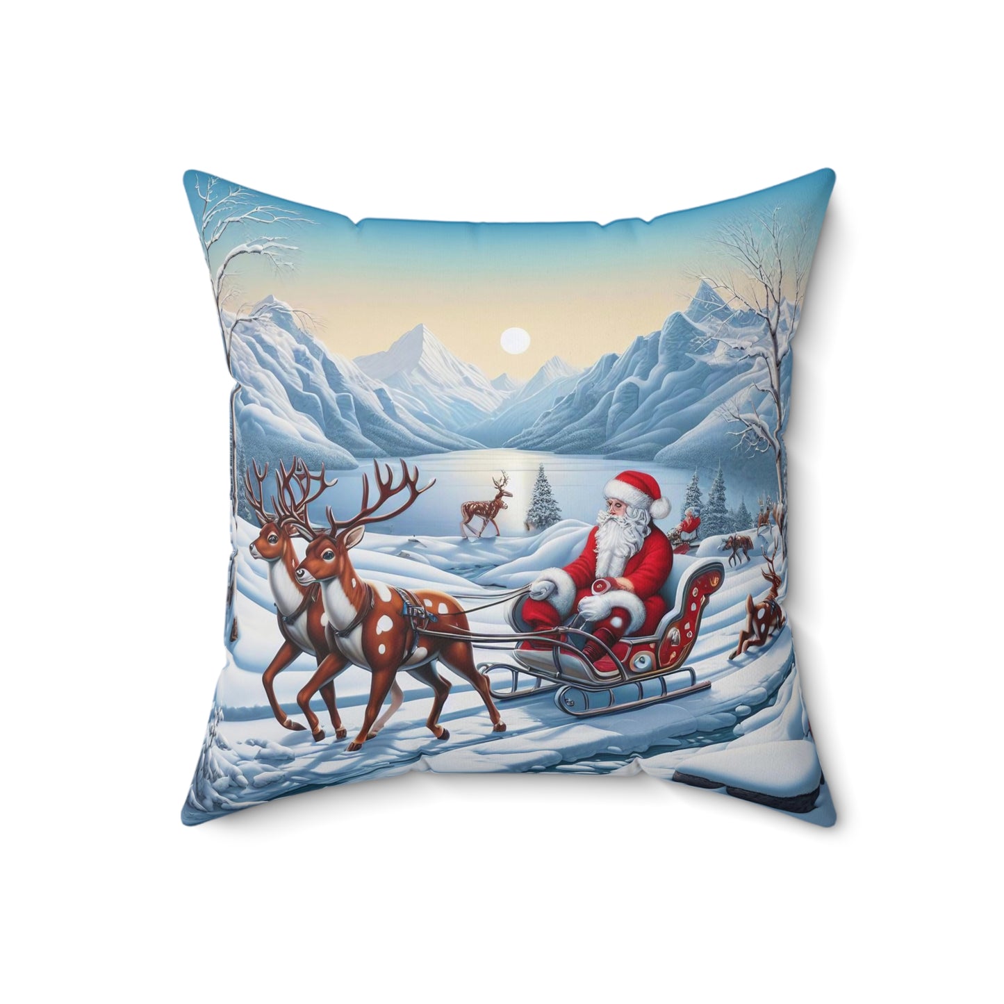 Spun Polyester Square Pillow - Winter 231