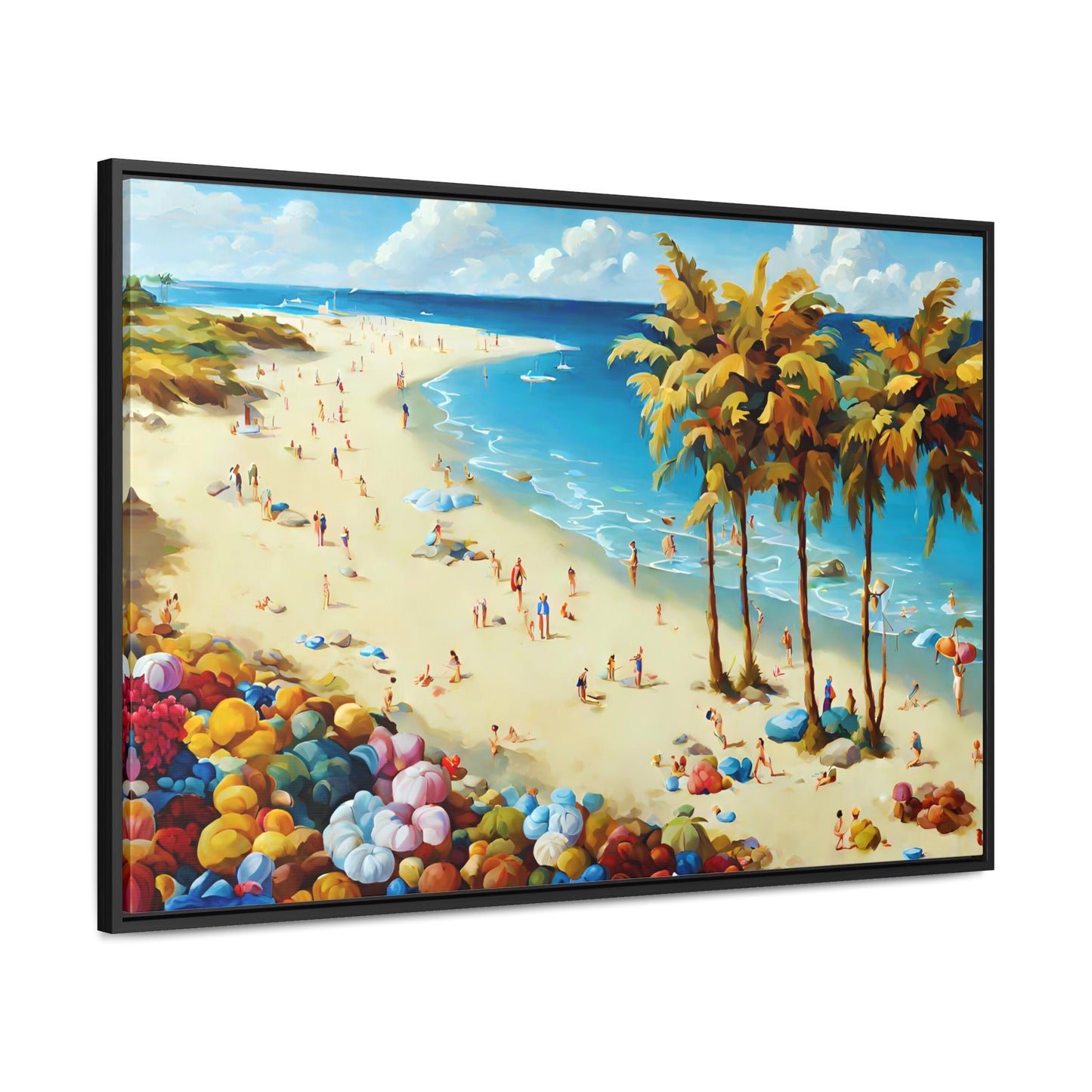 Framed Canvas Gallery Wrap - Beach 2001