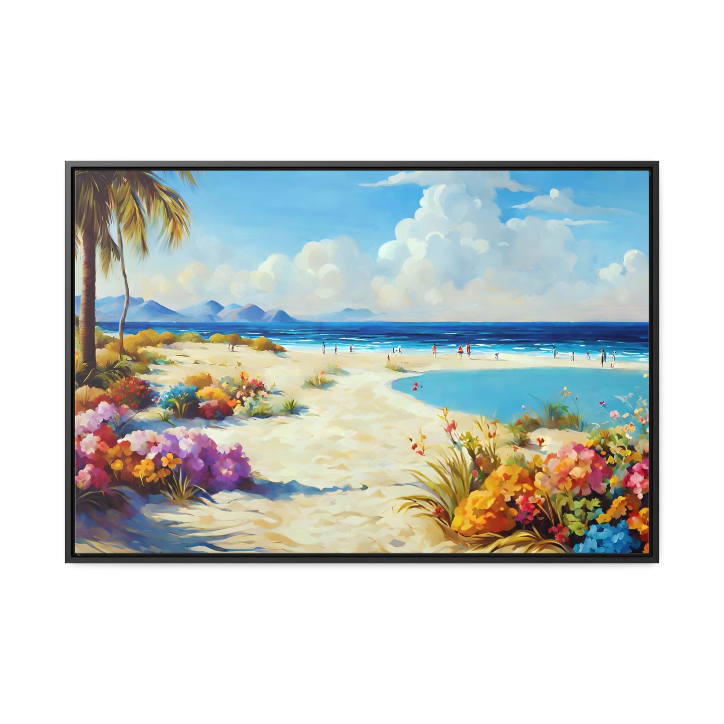 Framed Canvas Gallery Wrap - Beach 2013