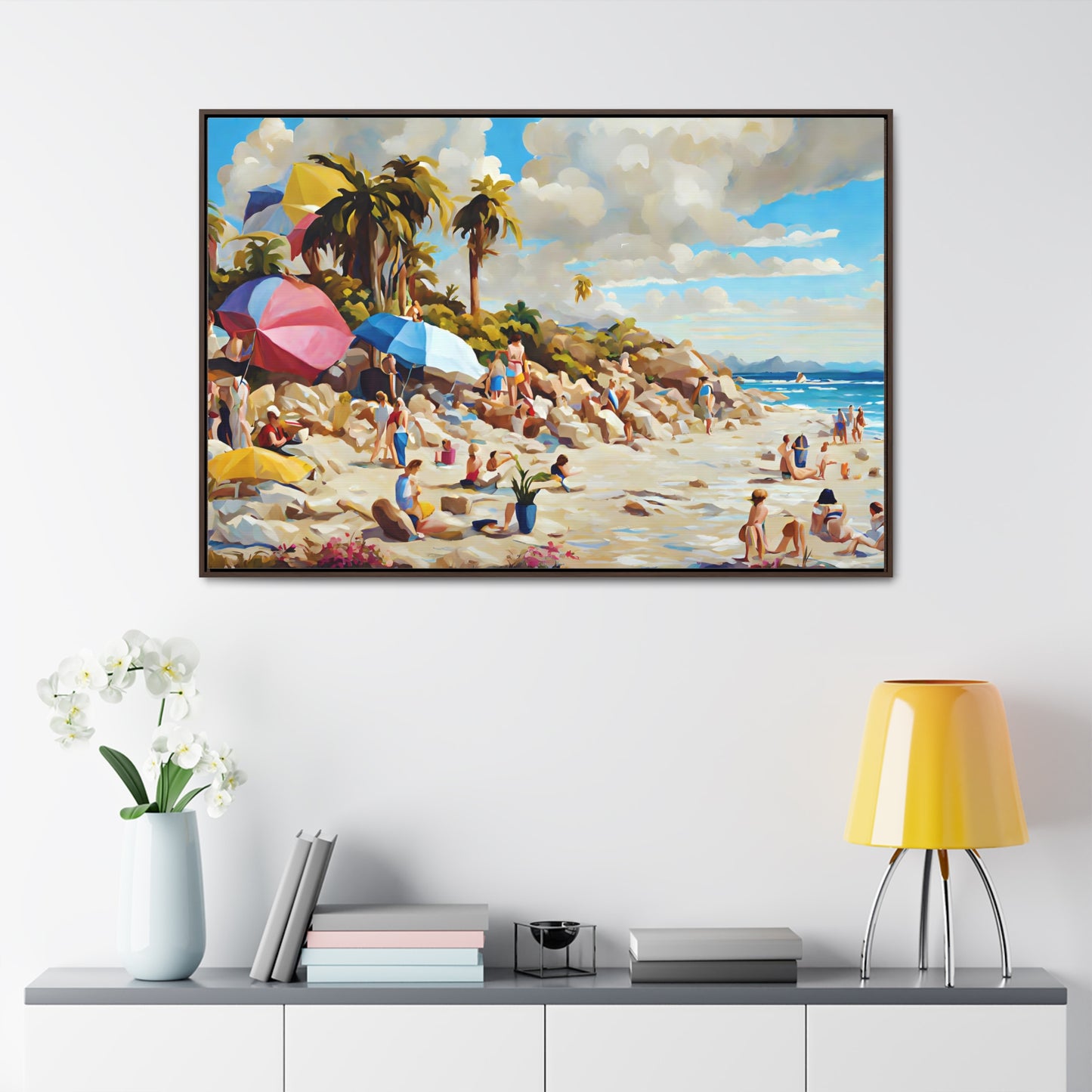 Framed Canvas Gallery Wrap - Beach 2009