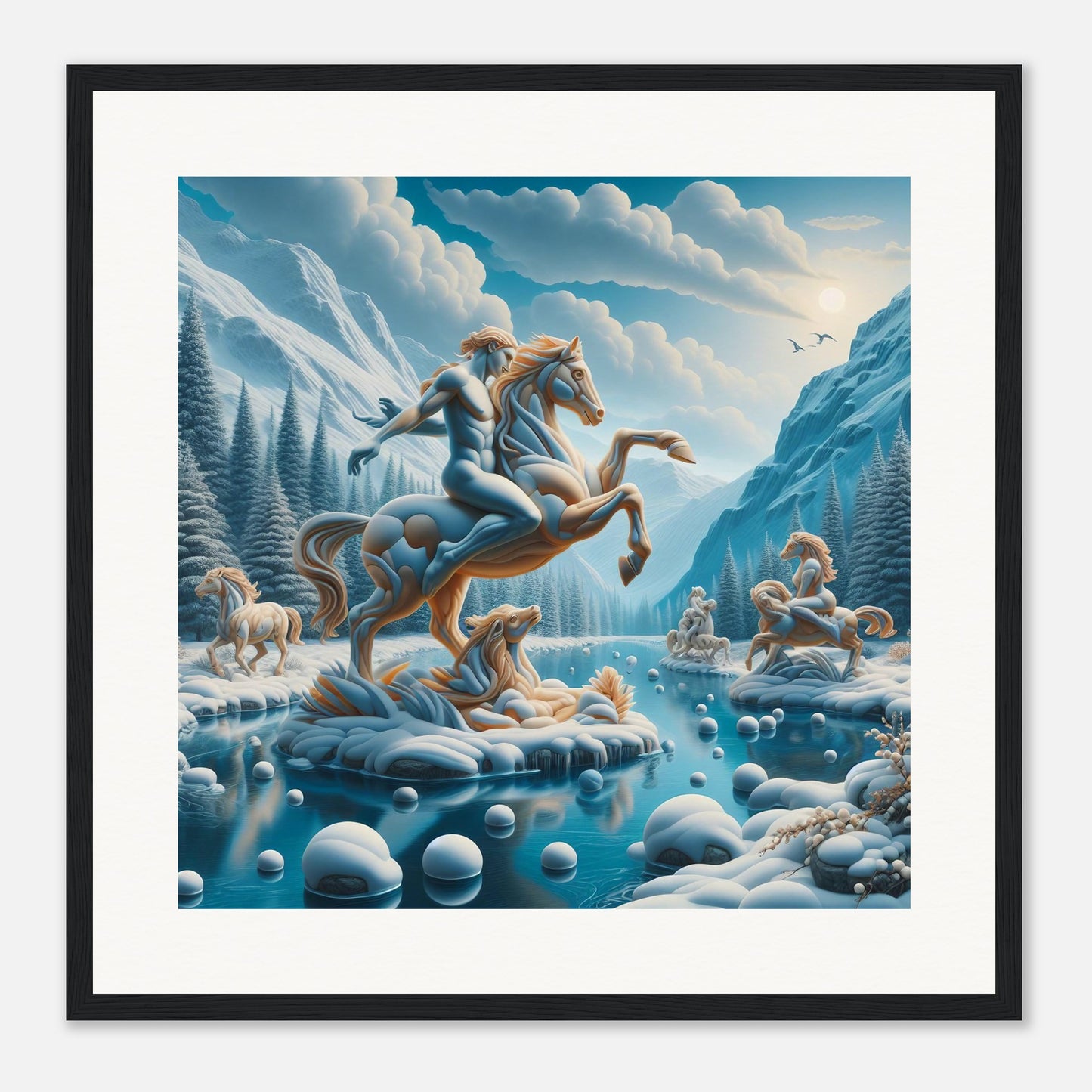Wall Art - Winter 76 - Man on a horse