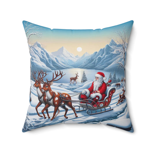 Spun Polyester Square Pillow - Winter 231