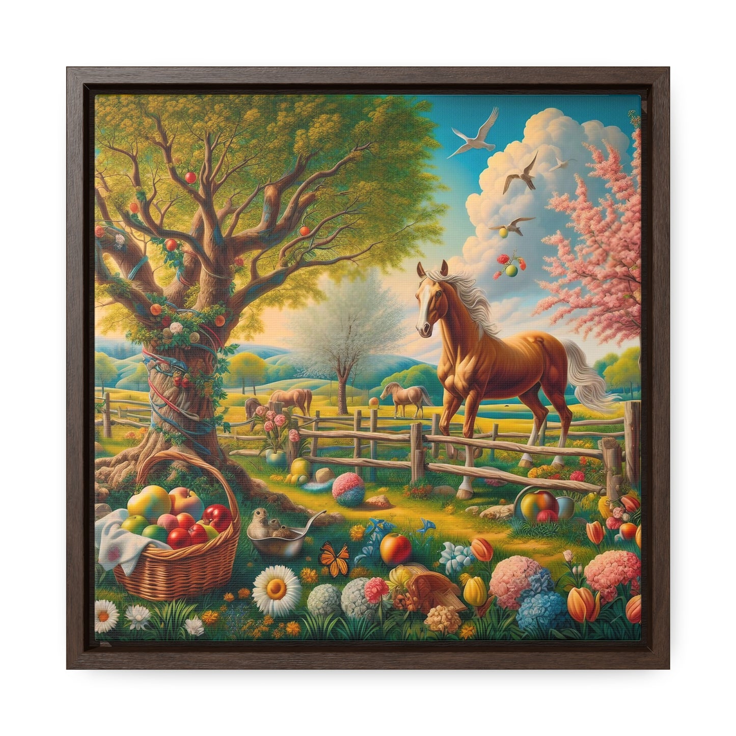 Framed Gallery Canvas Wrap - Spring 50