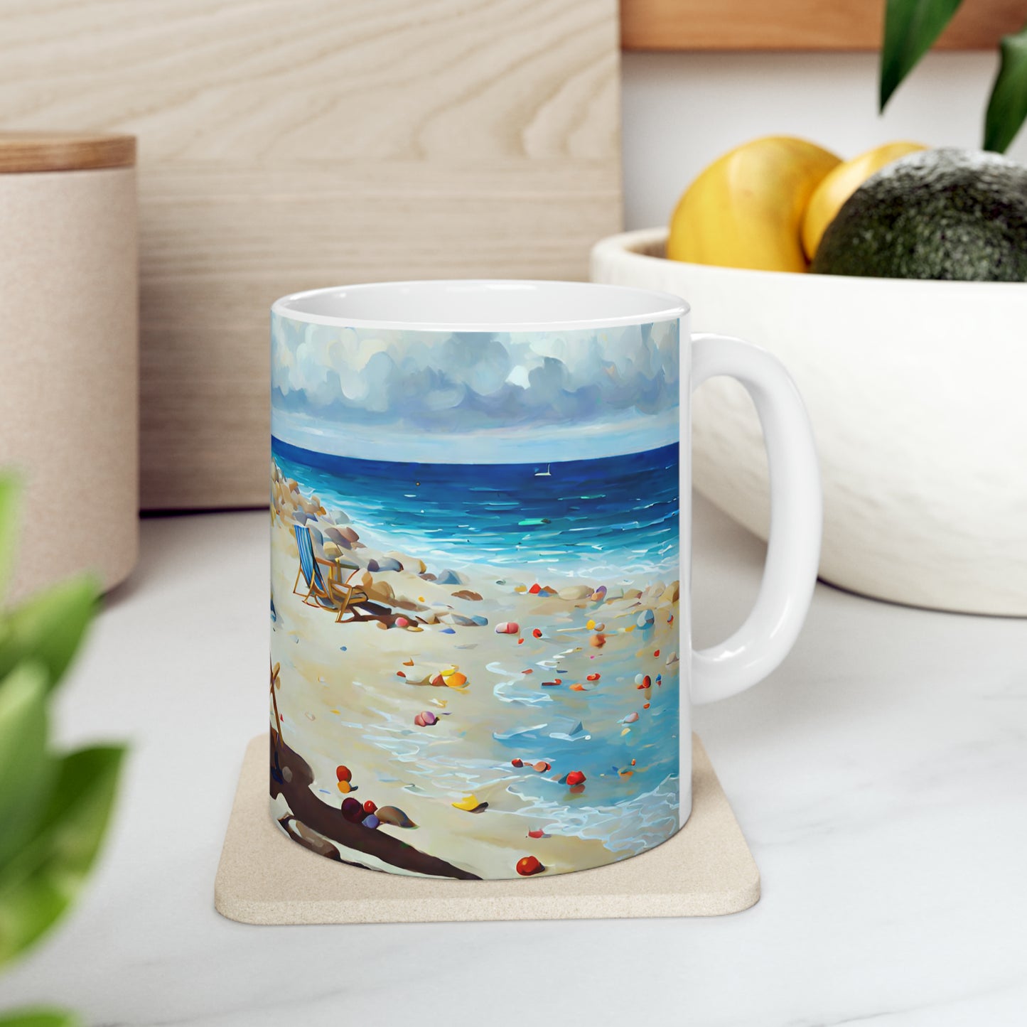 Ceramic Mug 11oz - Beach 2025