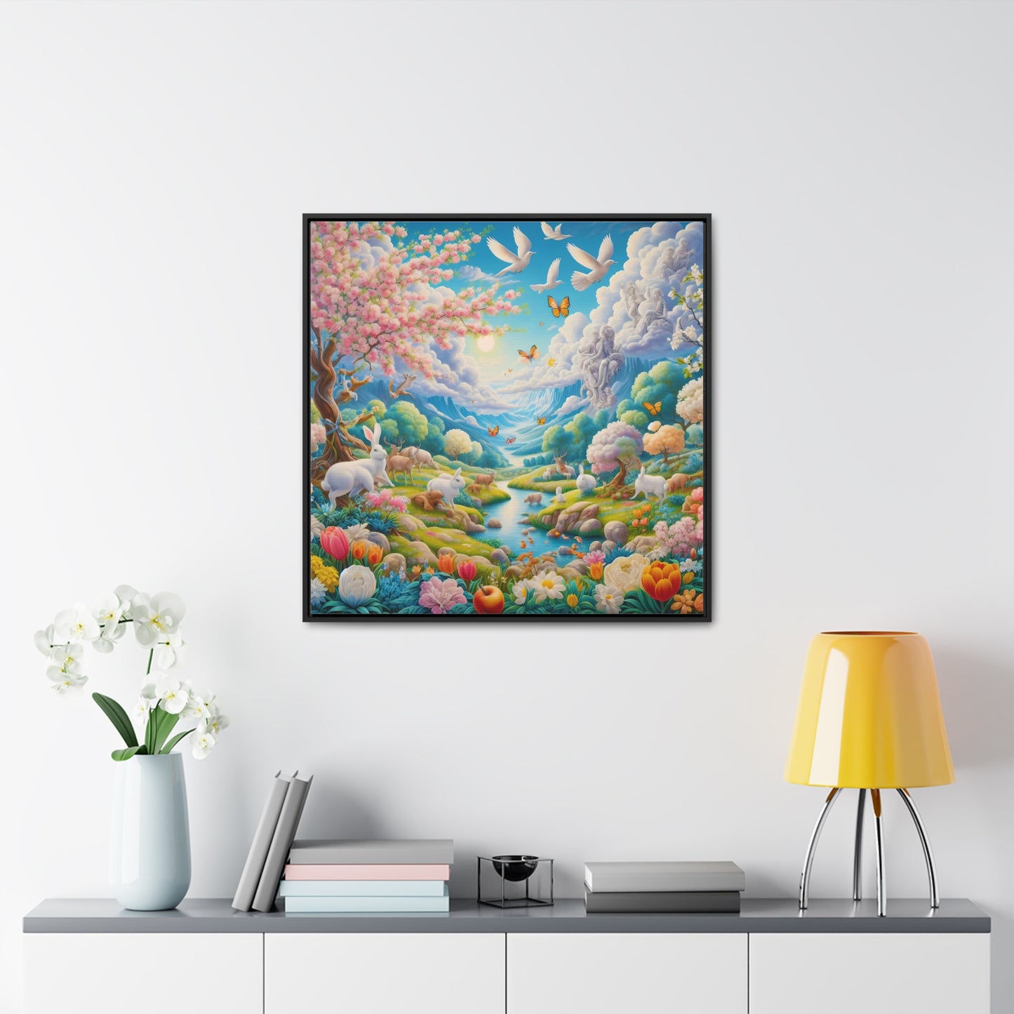 Framed Gallery Canvas Wrap - Spring 129