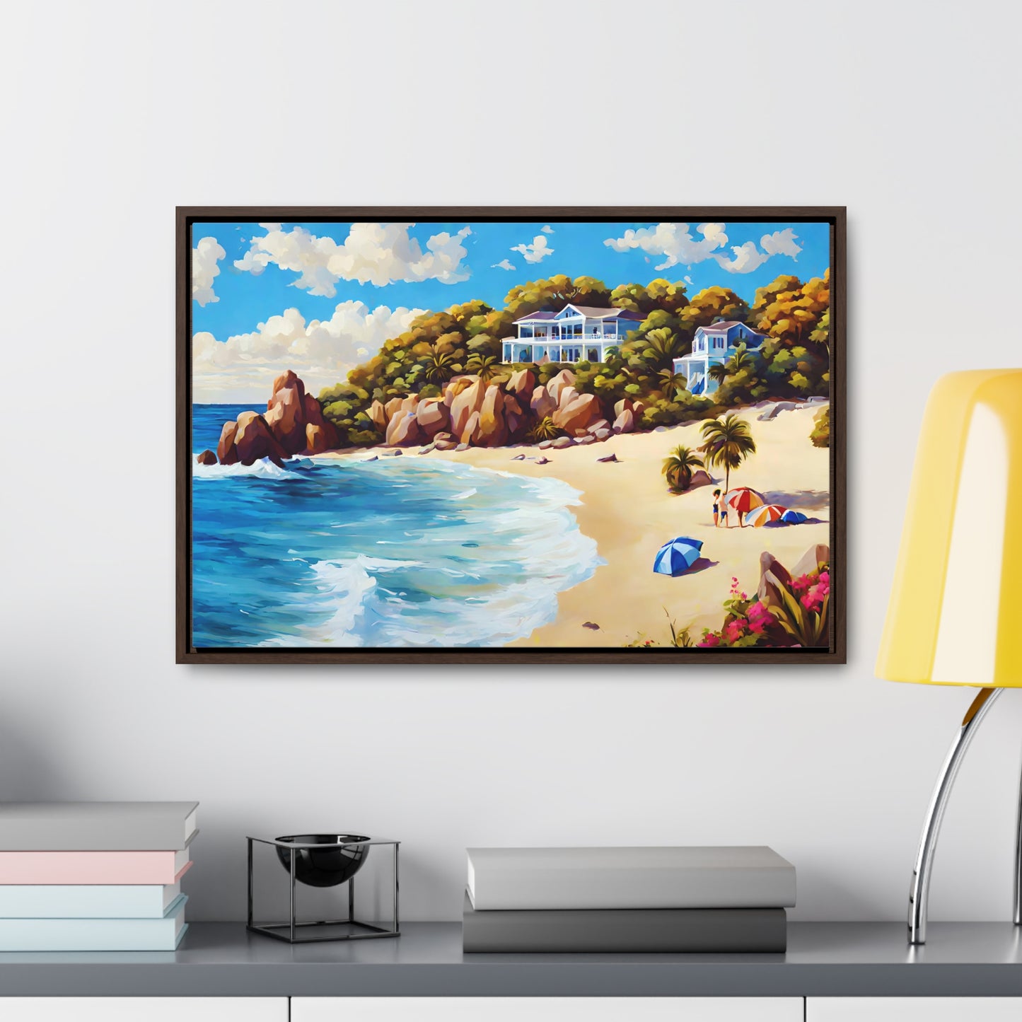 Framed Canvas Gallery Wrap - Beach 2010