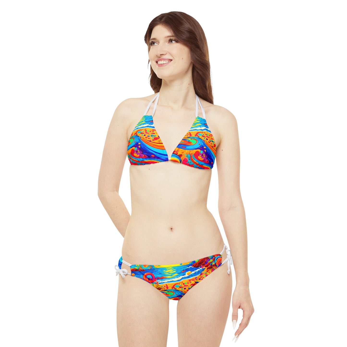 Strappy Bikini Set - Beach 16001