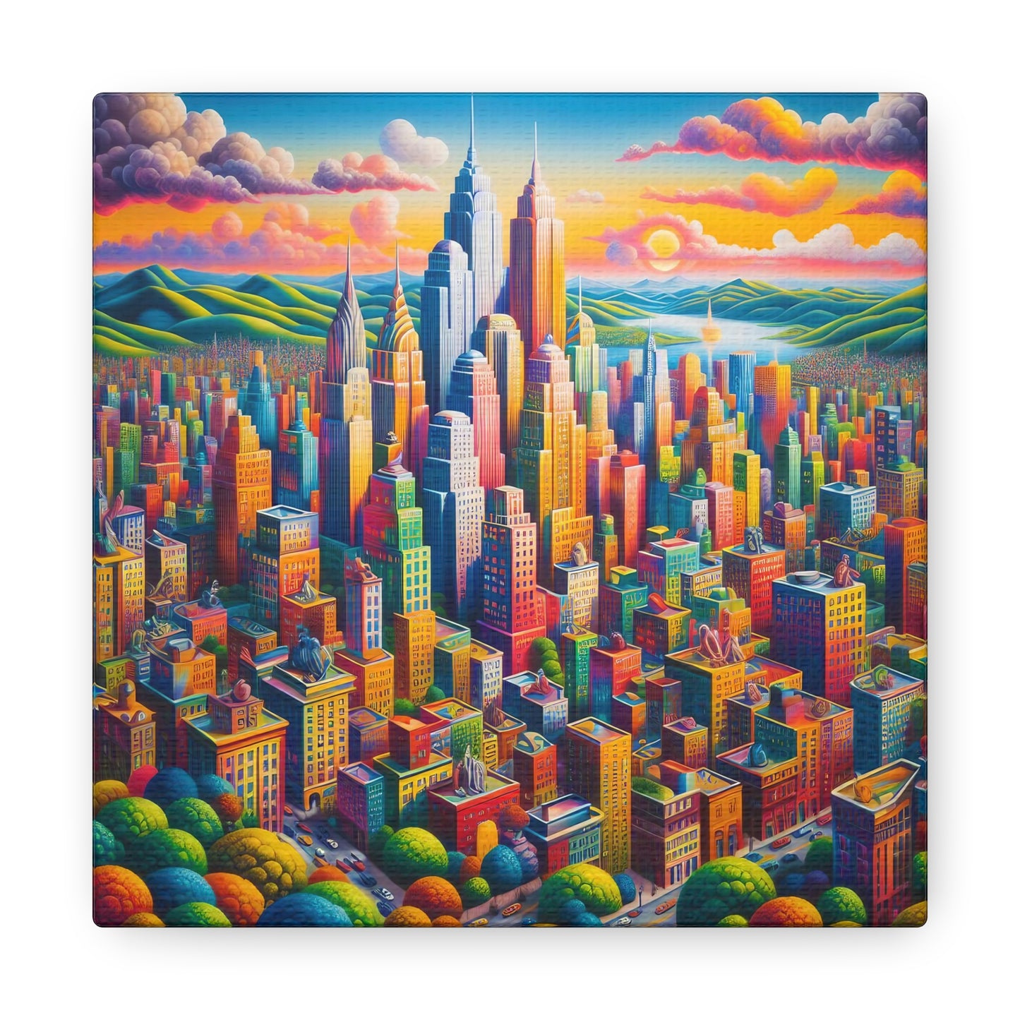 Canvas Gallery Wrap - City 16