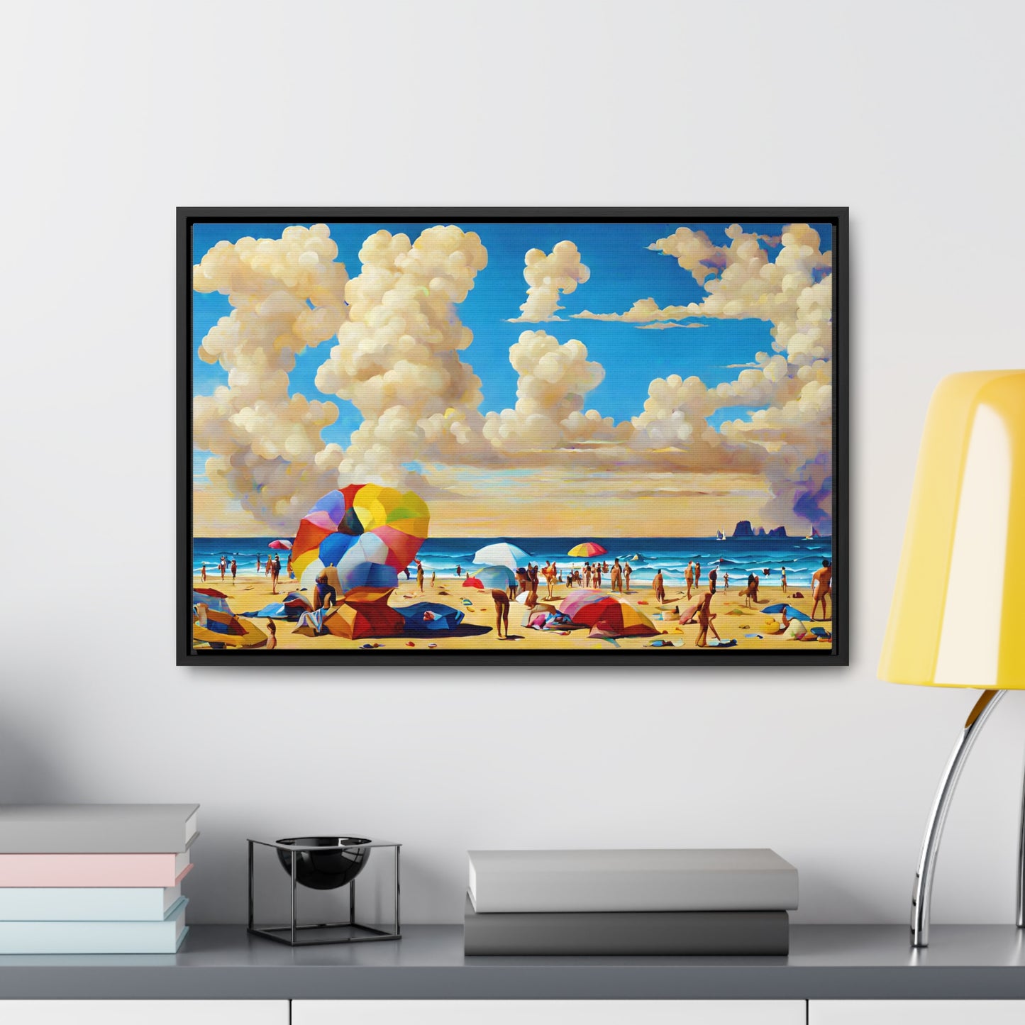 Framed Canvas Gallery Wrap - Beach 2003