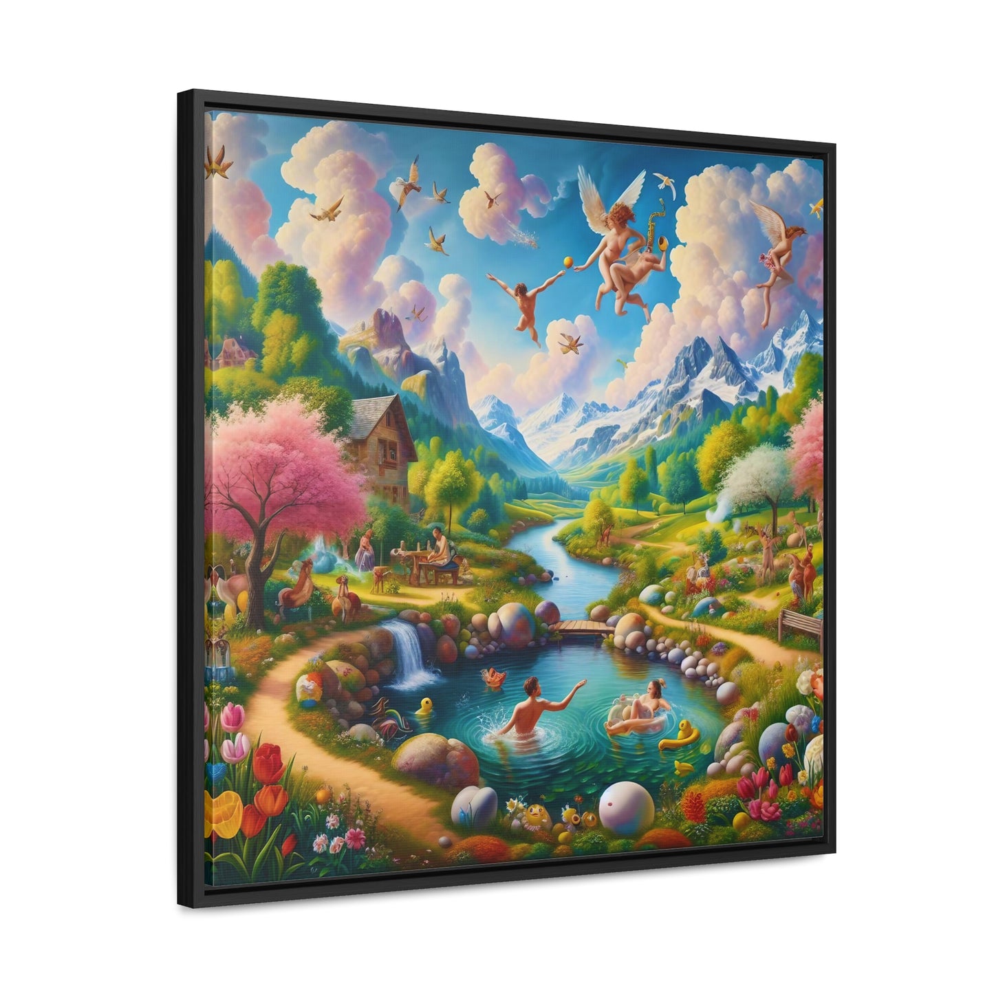 Framed Gallery Canvas Wrap - Spring 32