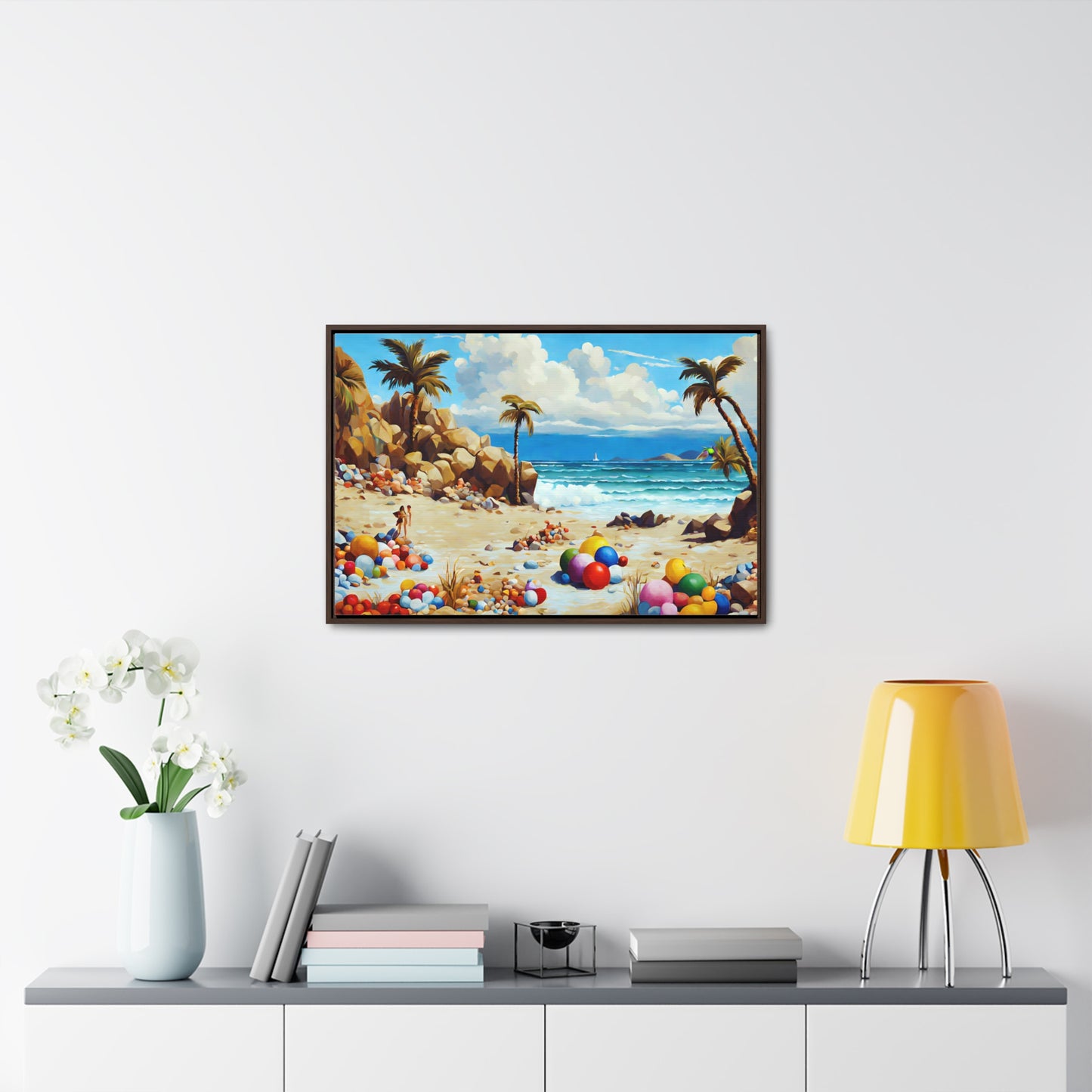 Framed Canvas Gallery Wrap - Beach 2004