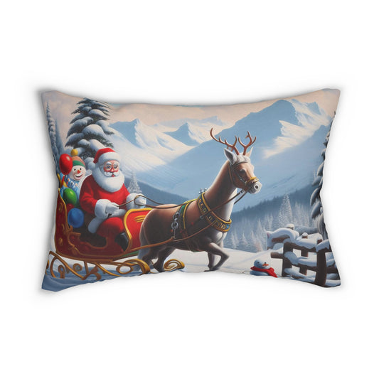 Spun Polyester Lumbar Pillow - Winter 125