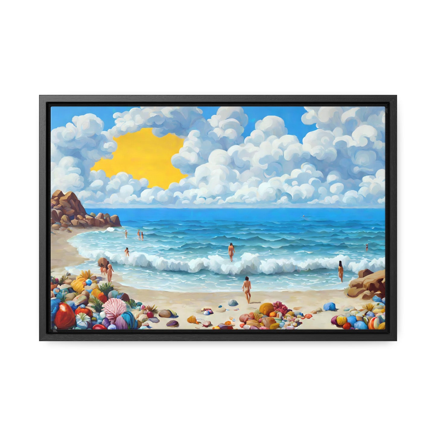Framed Canvas Gallery Wrap - Beach 2022
