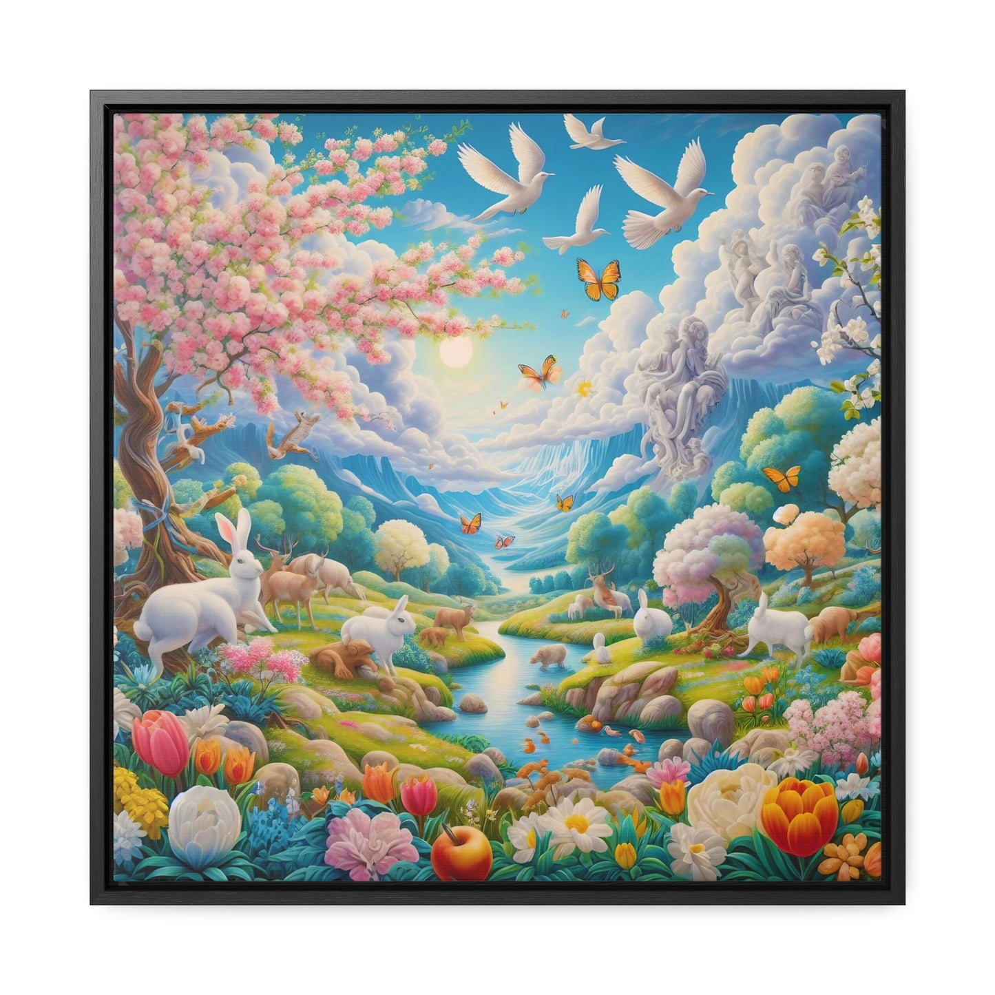 Framed Gallery Canvas Wrap - Spring 129