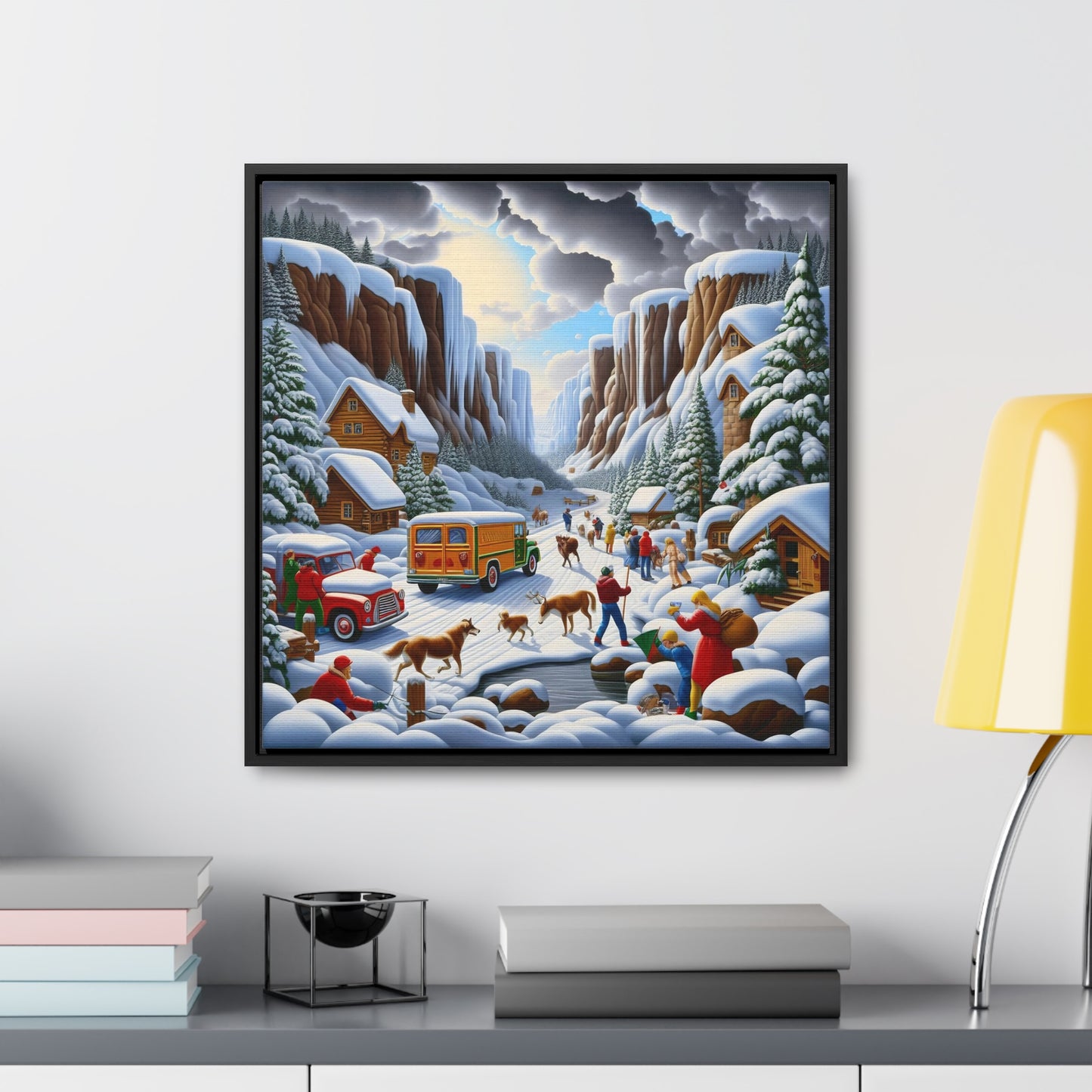 Framed Gallery Canvas Wrap - Winter 120