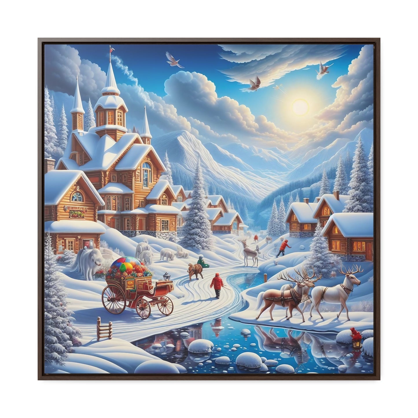 Framed Gallery Canvas Wrap - Winter 115