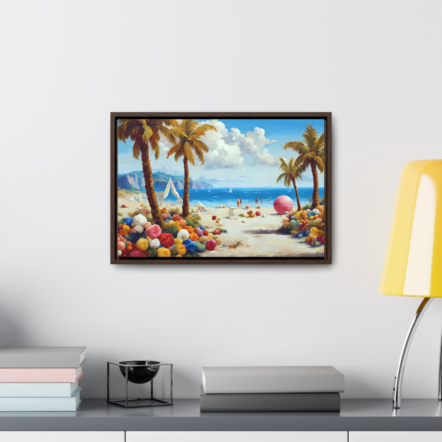 Framed Canvas Gallery Wrap - Beach 2002