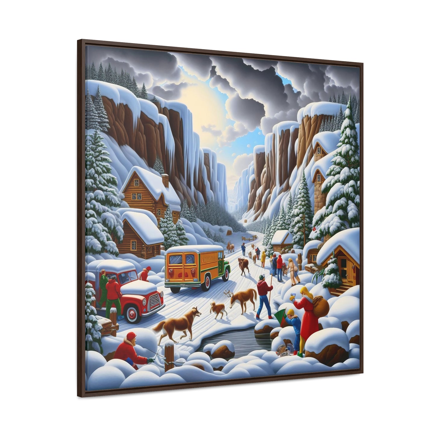 Framed Gallery Canvas Wrap - Winter 120