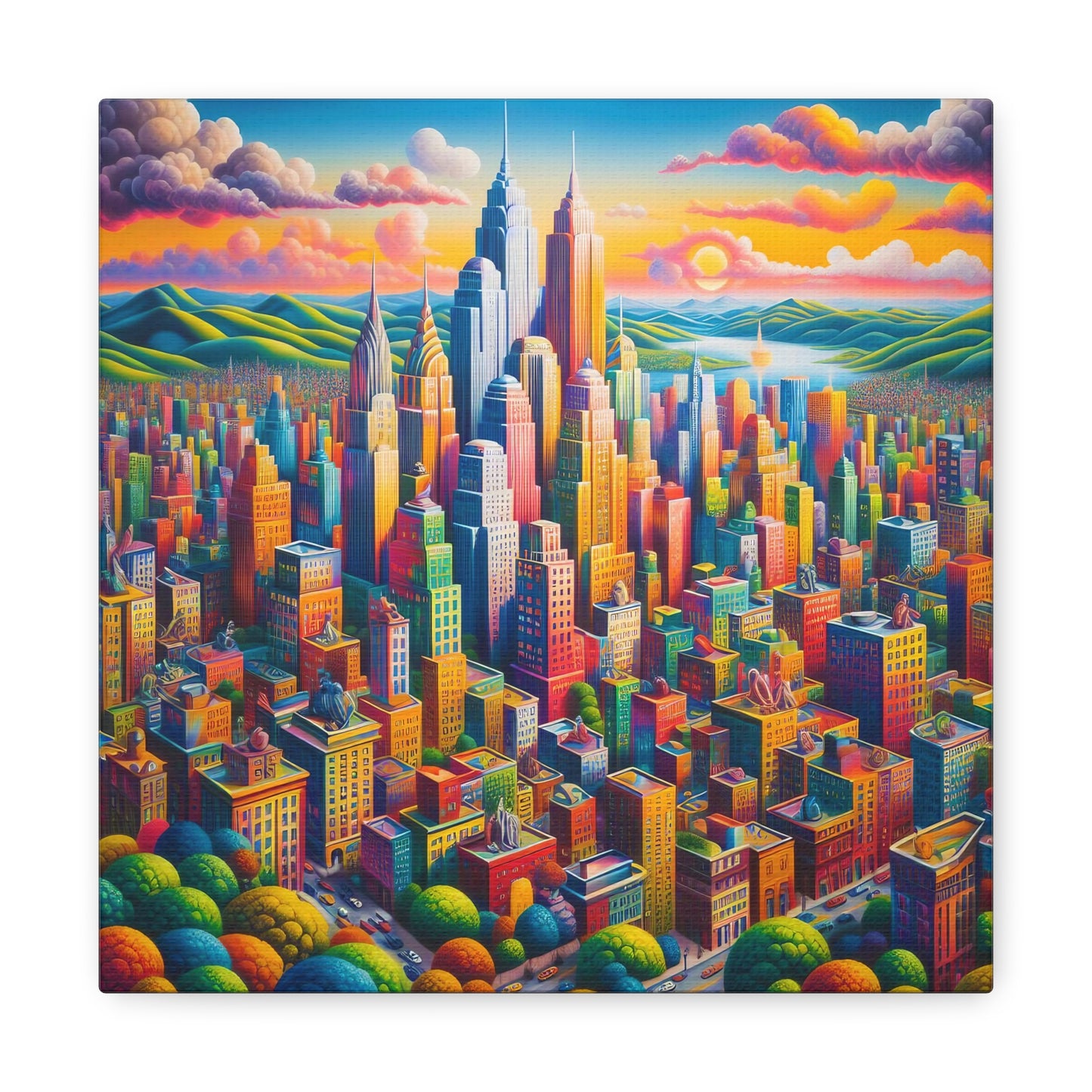 Canvas Gallery Wrap - City 16