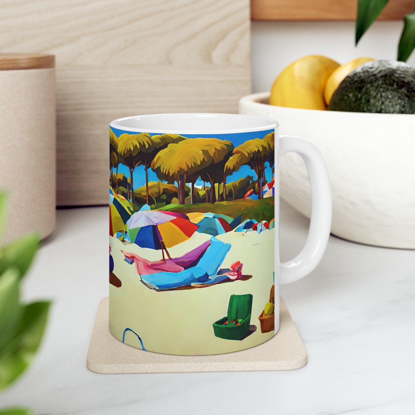 Ceramic Mug 11oz - Beach 2005