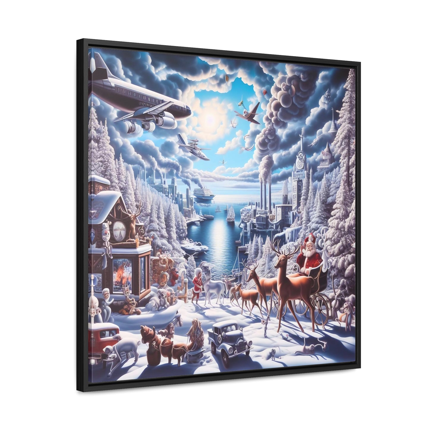 Framed Gallery Canvas Wrap - Winter 114