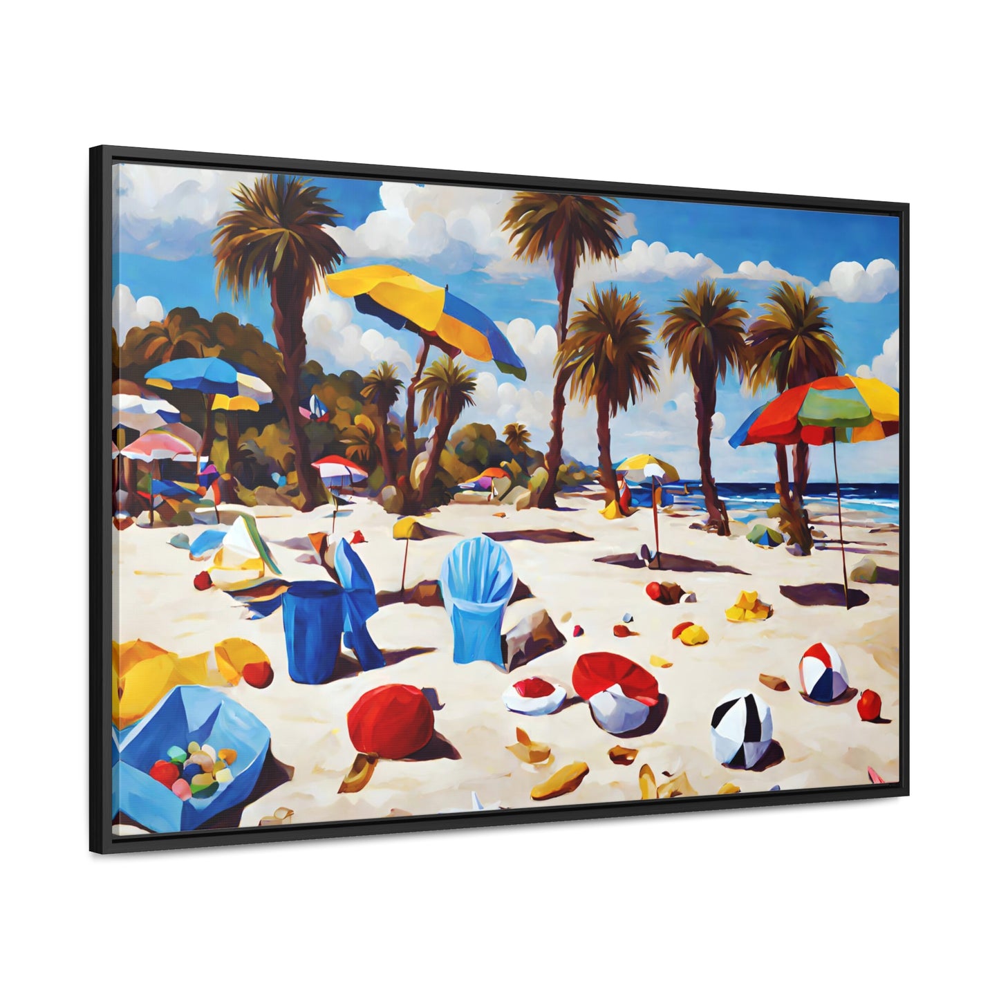 Framed Canvas Gallery Wrap - Beach 2020