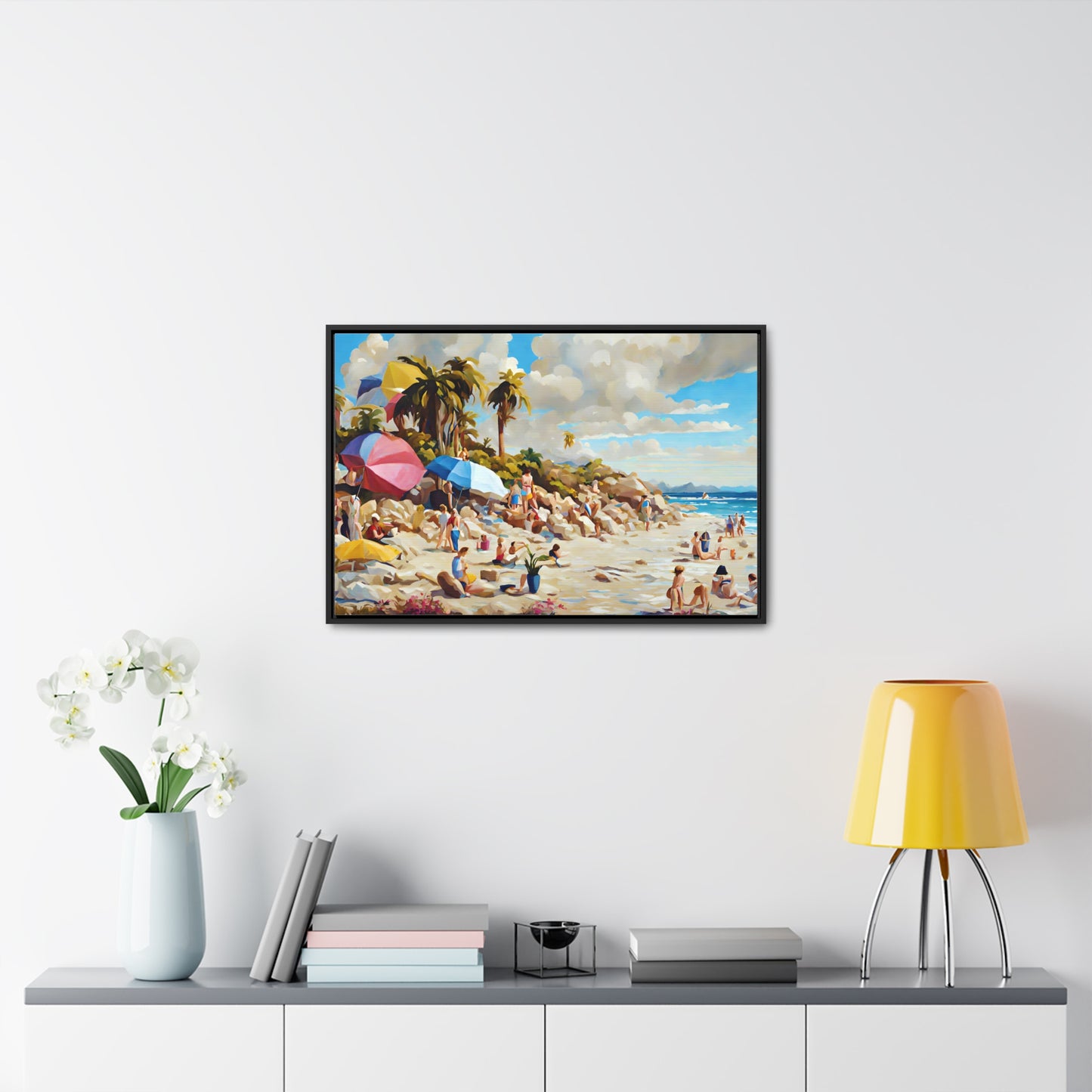 Framed Canvas Gallery Wrap - Beach 2009