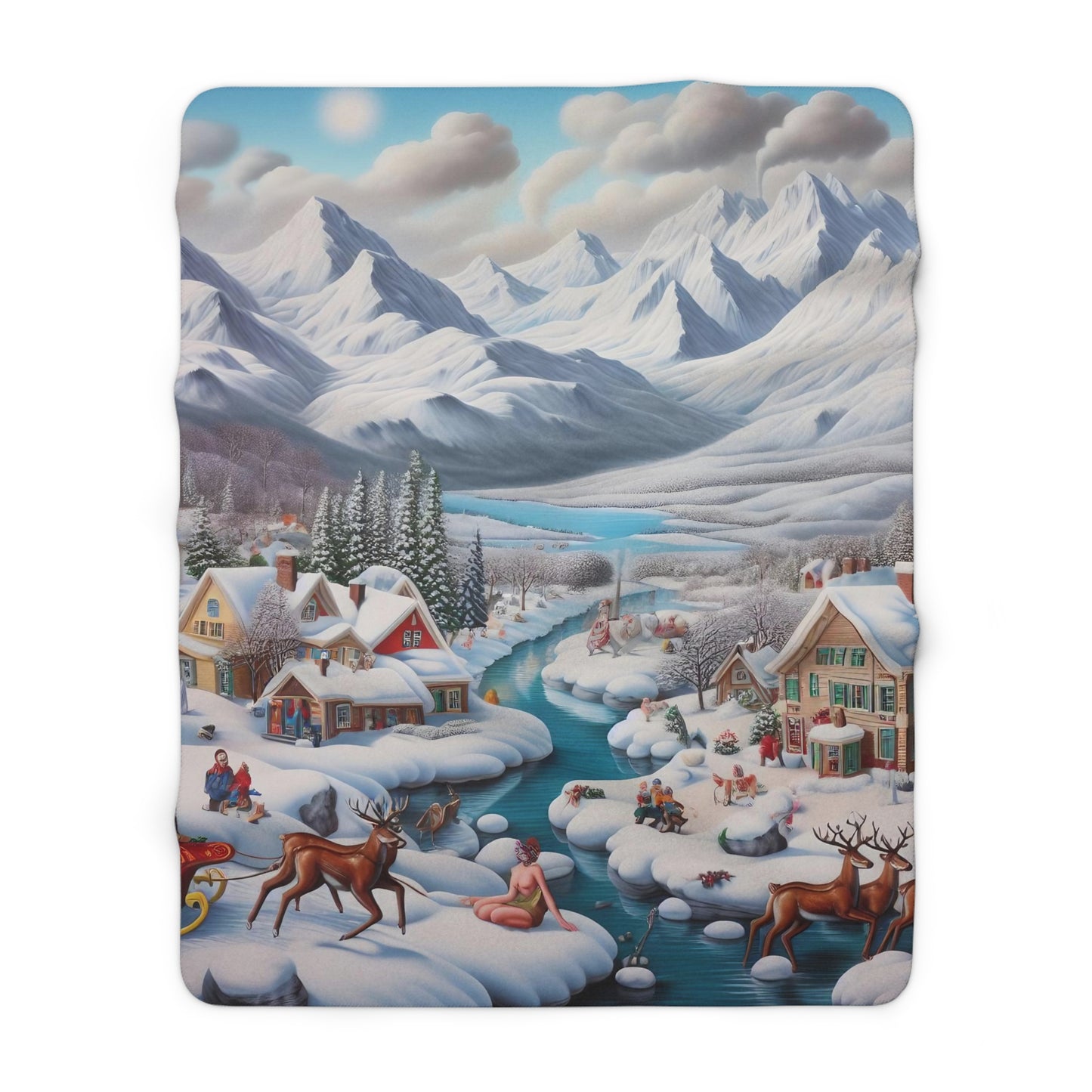 Sherpa Fleece Blanket - Winter 109