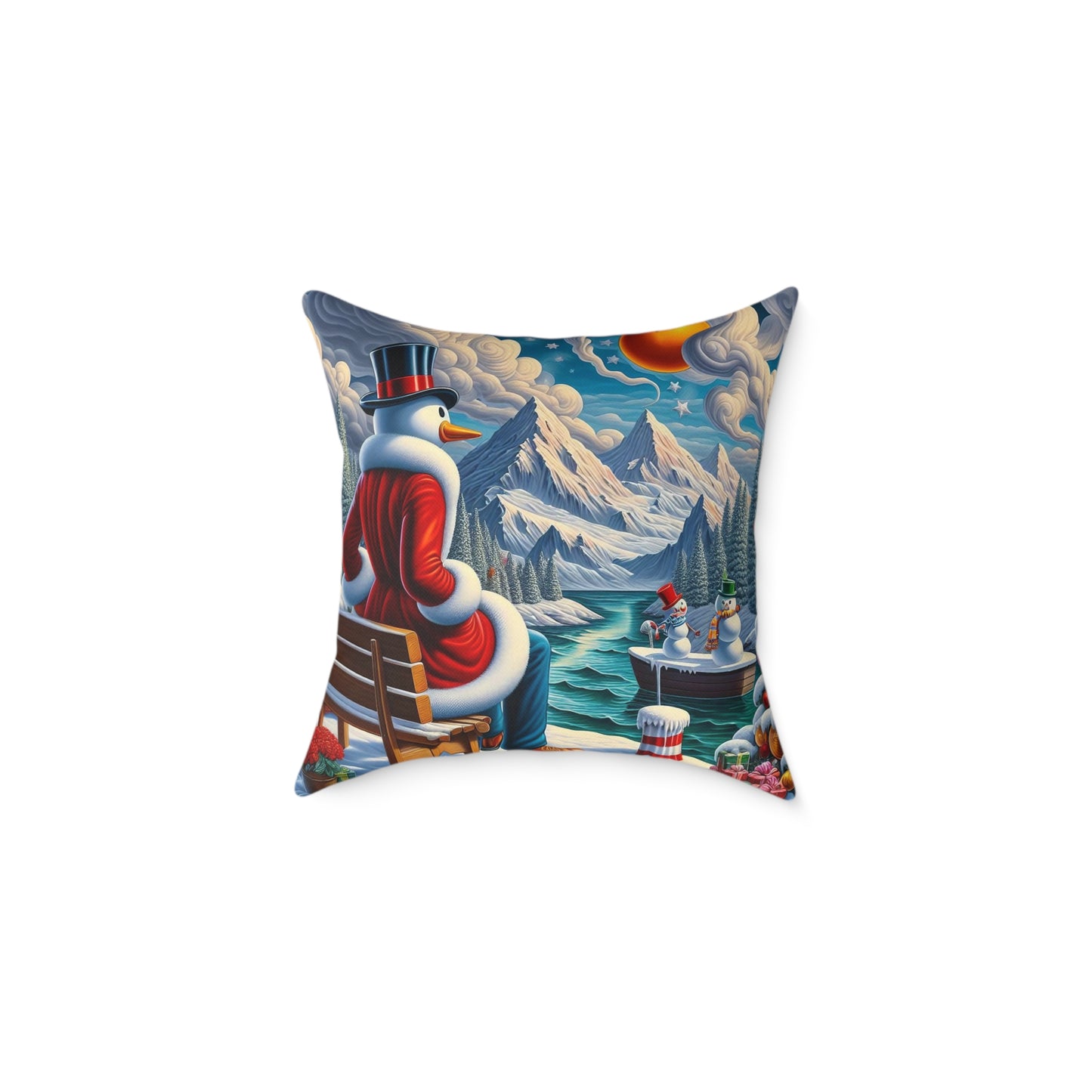 Spun Polyester Pillow - Winter 101