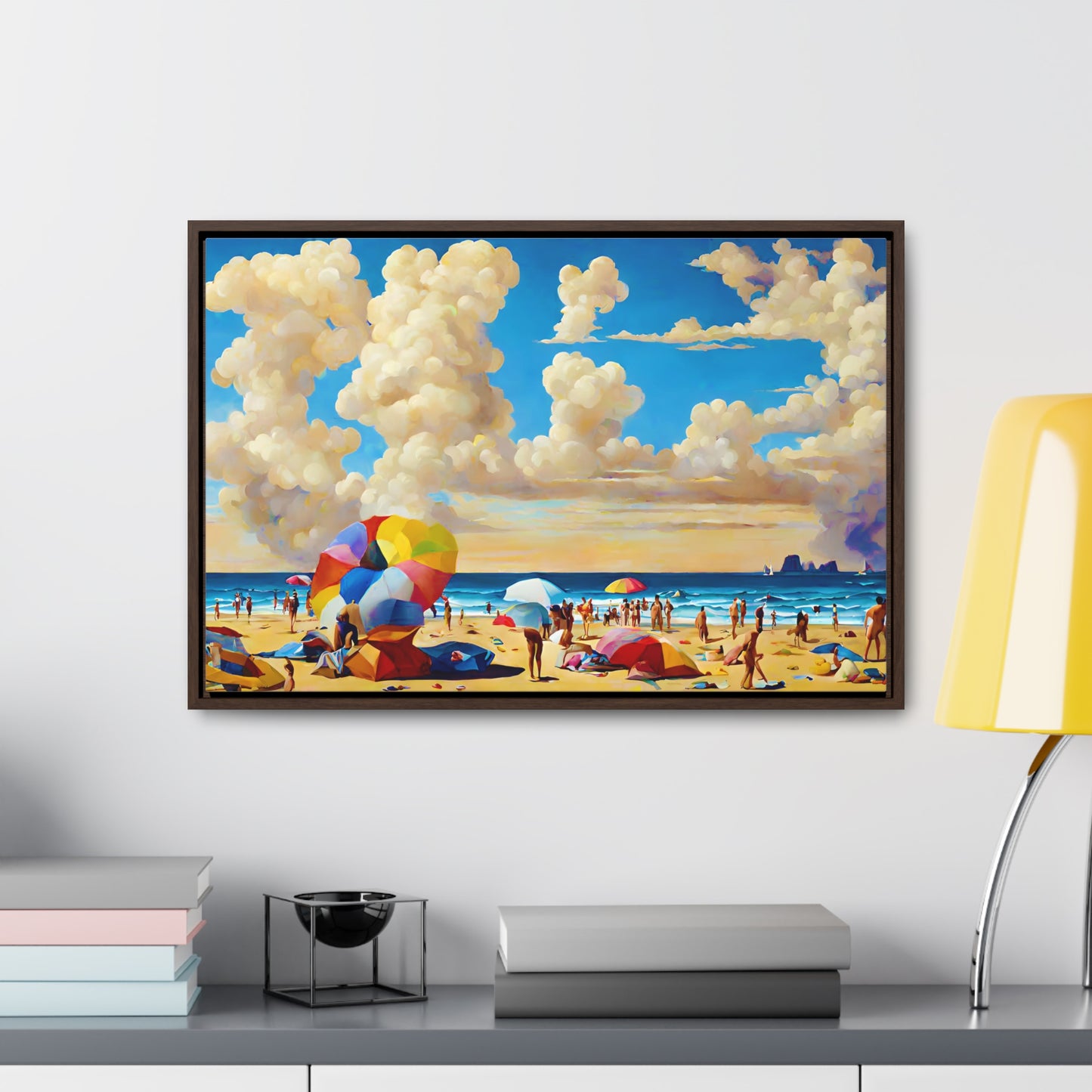 Framed Canvas Gallery Wrap - Beach 2003