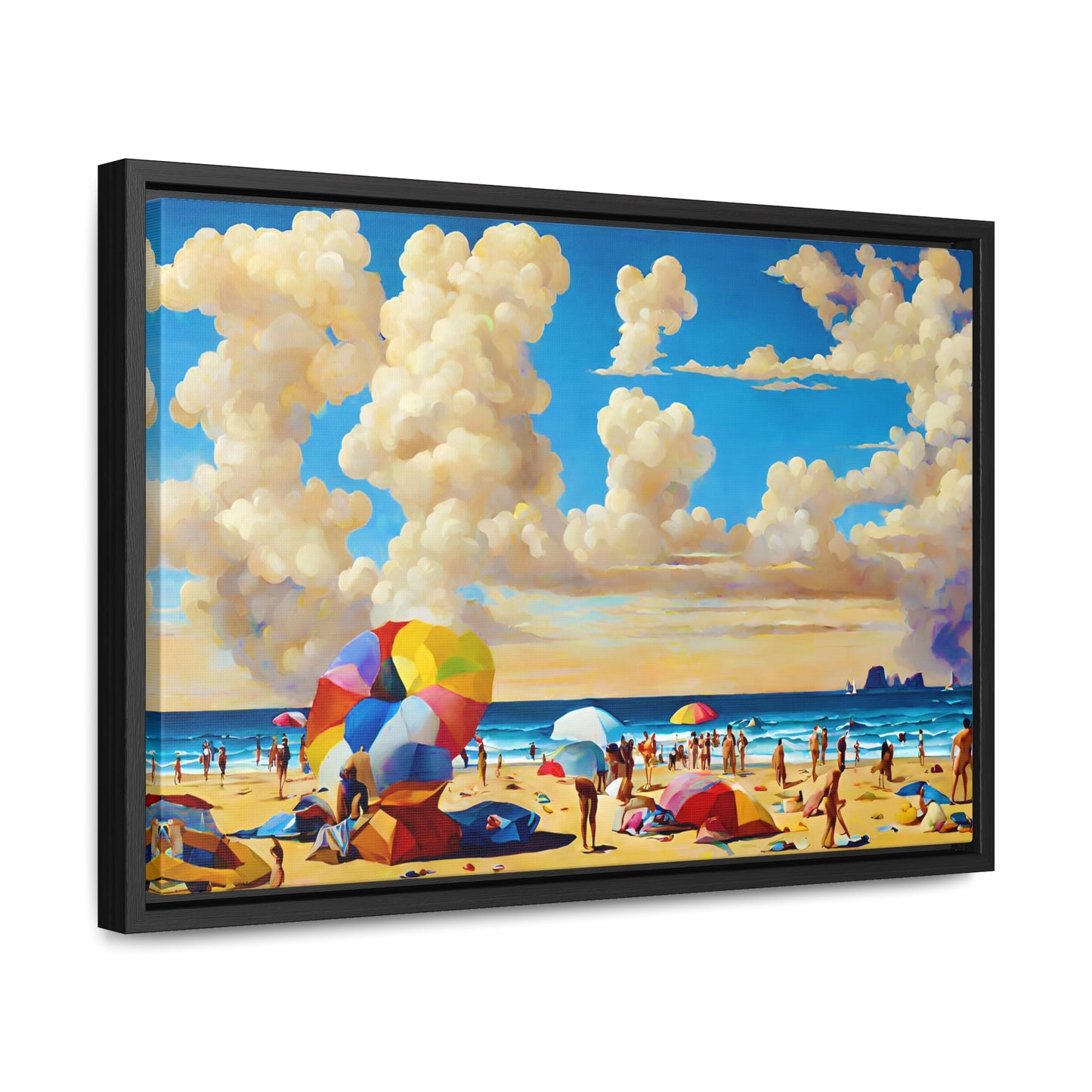 Framed Canvas Gallery Wrap - Beach 2003