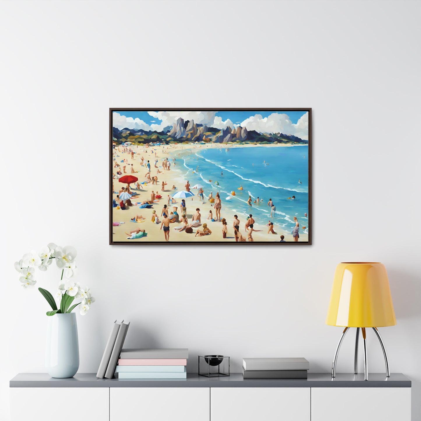 Framed Canvas Gallery Wrap - Beach 2008