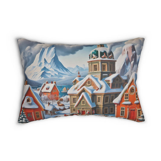 Spun Polyester Lumbar Pillow - Winter 124