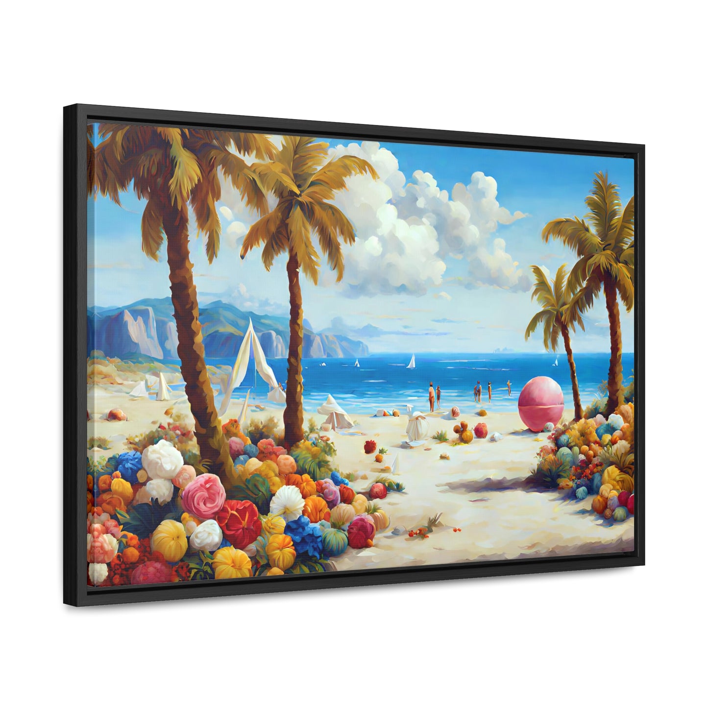 Framed Canvas Gallery Wrap - Beach 2002